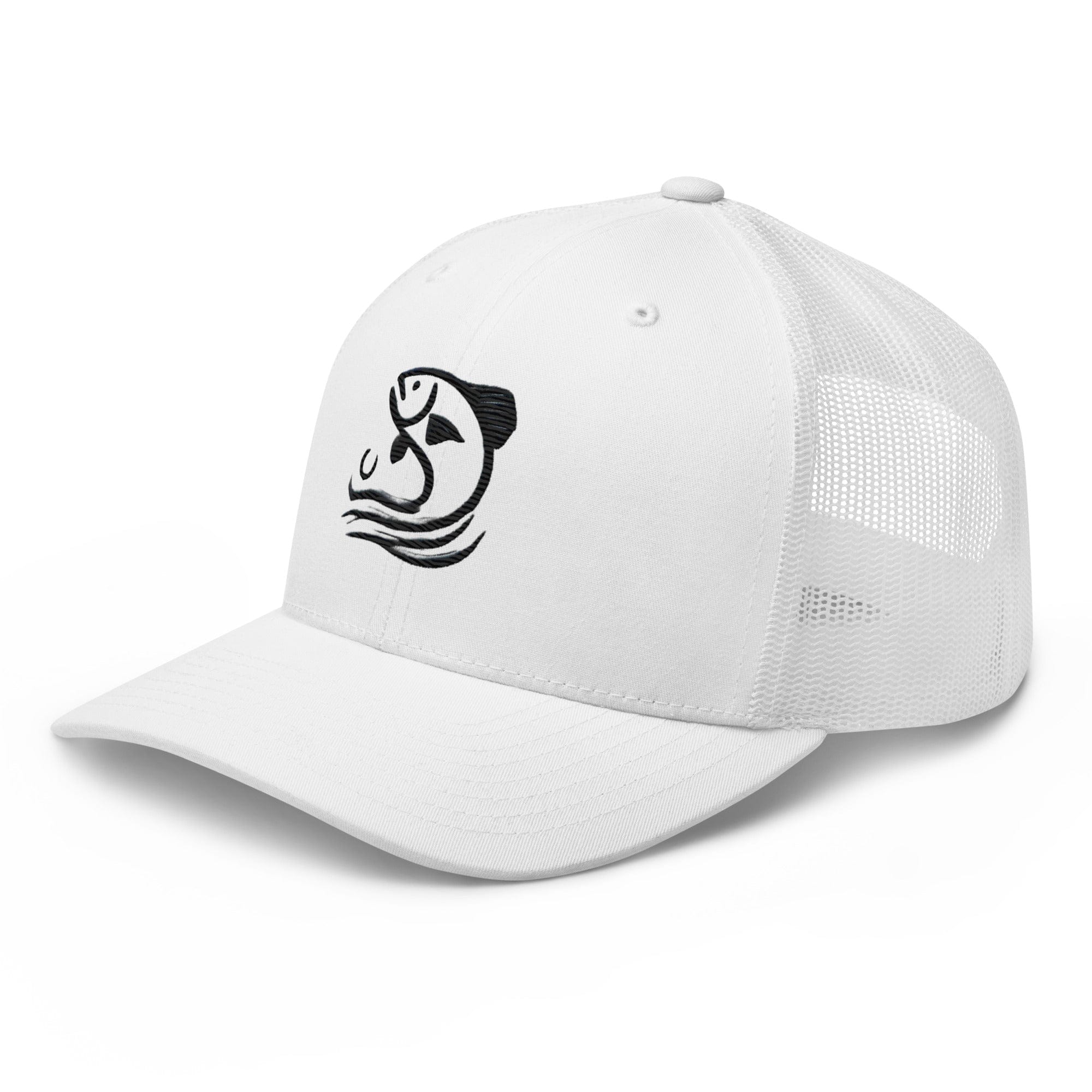 Cast Away Embroidered Minimalist Fishing Trucker Hat Stylish Casual Everyday Hat Fishing Gift Fish Graphic - Triniskies