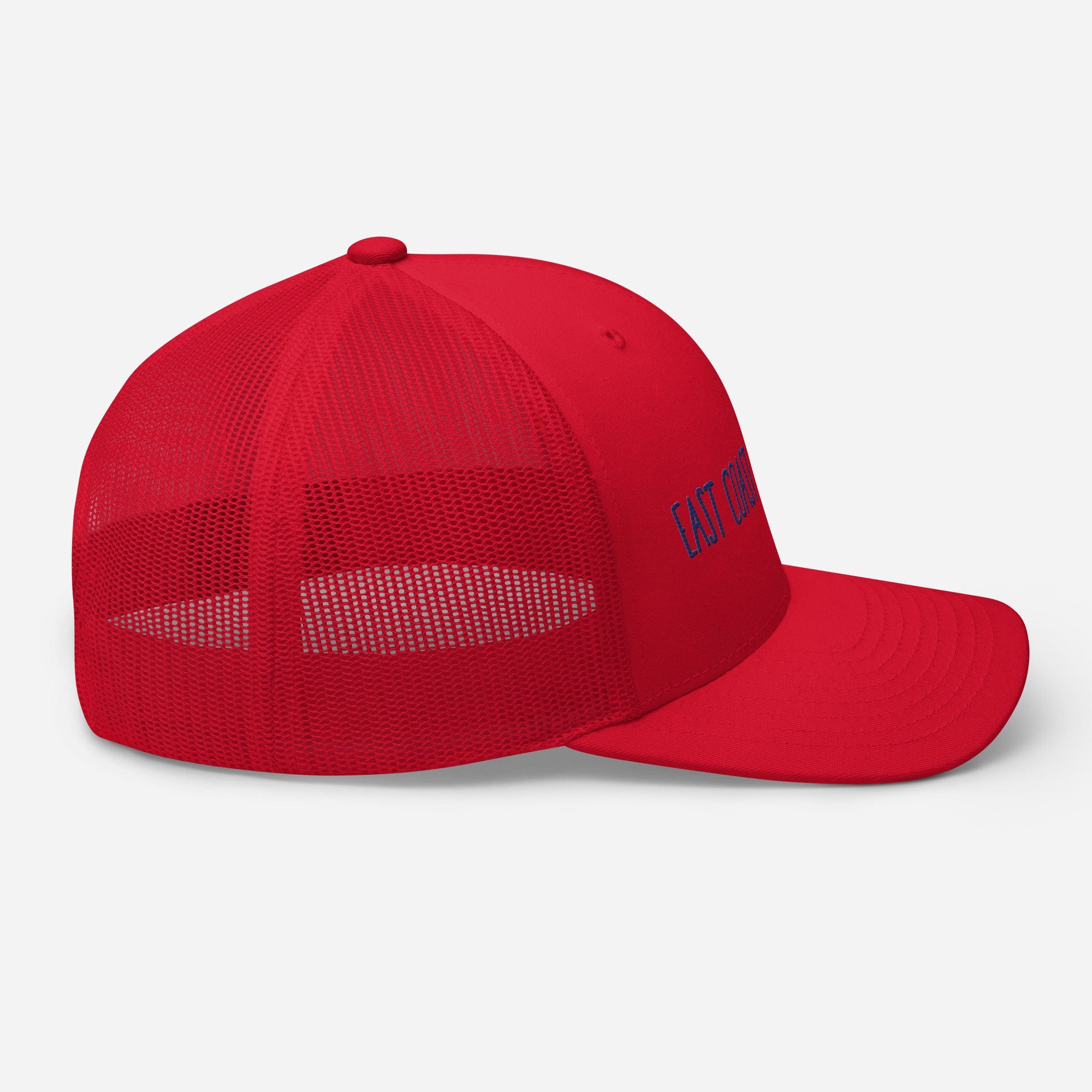 East Coast Brooklyn Embroidered Snapback Trucker Cap, Adjustable Mesh Back Hat - Triniskies