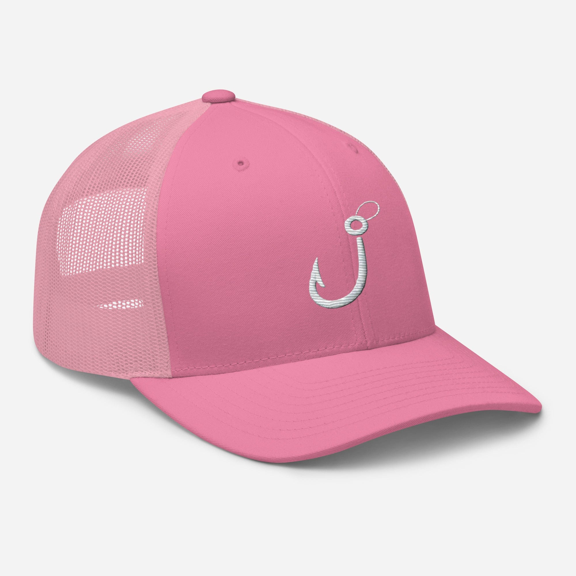 Embroidered Fishing Hook Grab Your Gear and Cast Away Trucker Cap Fishing Hat Fishing Gift - Triniskies