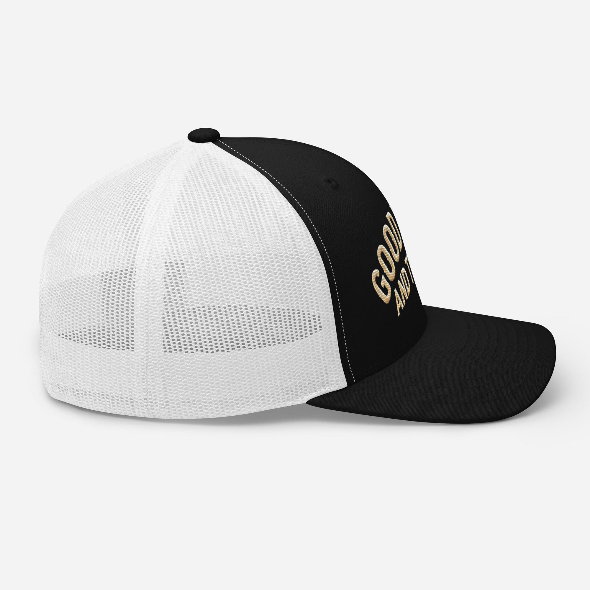 Good Vibes and Tequila Embroidered Trucker Cap: Classic Mesh Back, Adjustable Fit Great Gift - Triniskies