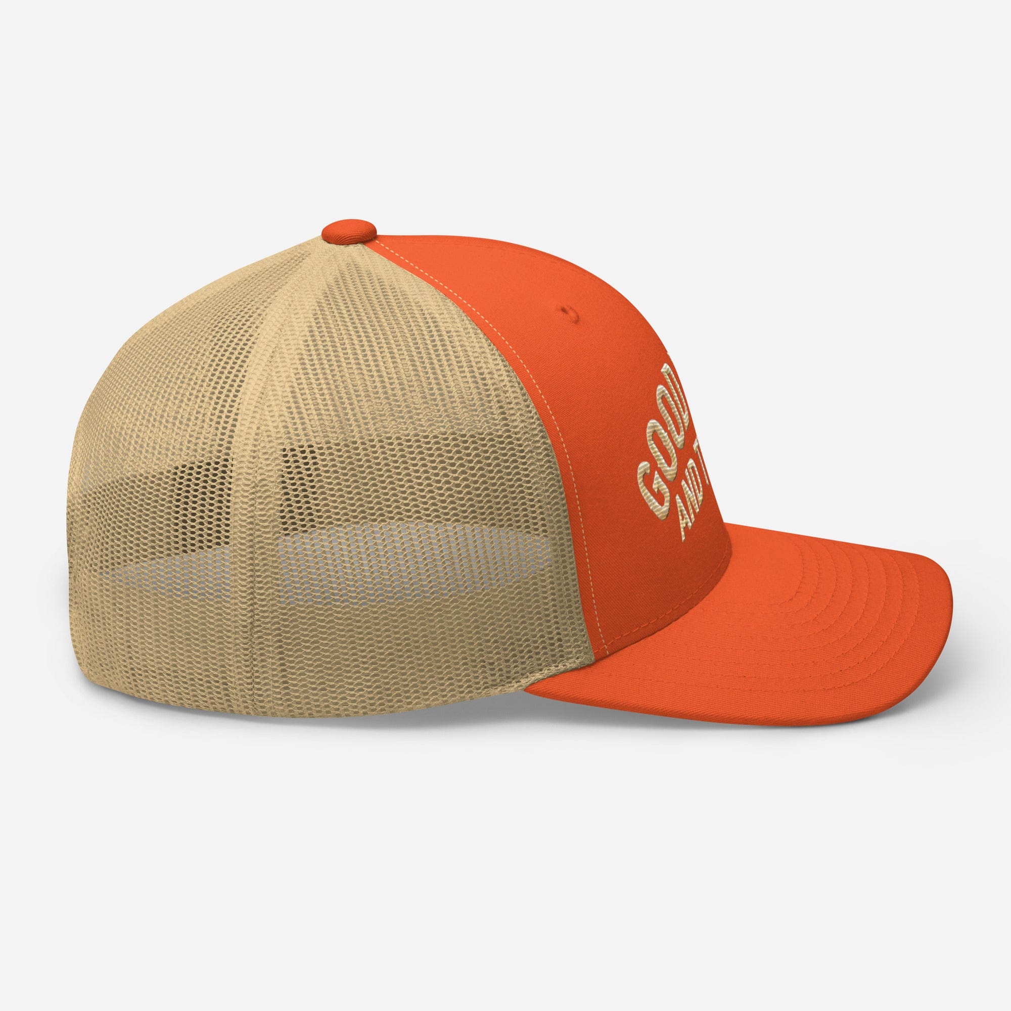 Good Vibes and Tequila Embroidered Trucker Cap: Classic Mesh Back, Adjustable Fit Great Gift - Triniskies