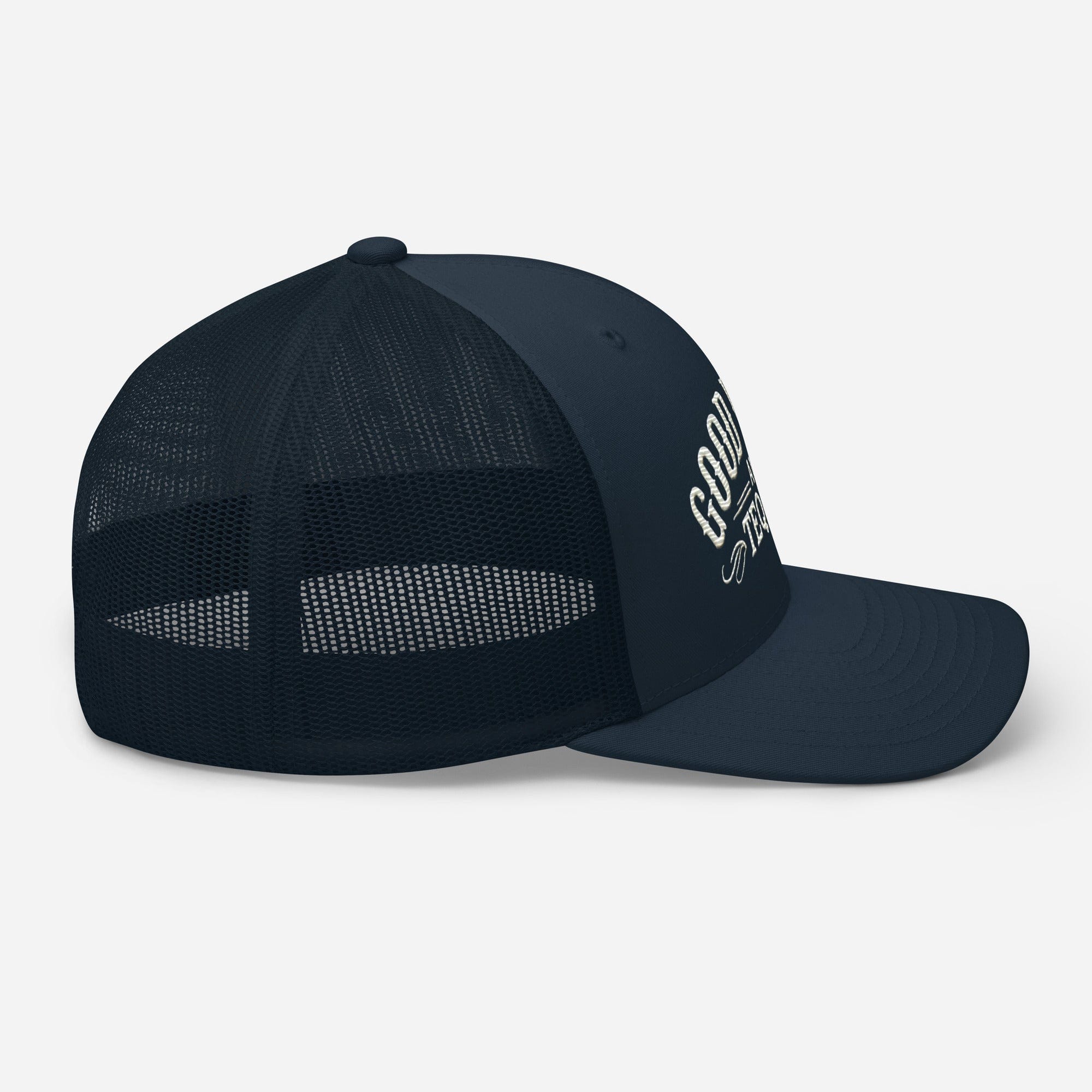 Good Vibes and Tequila Embroidered Trucker Cap: Classic Mesh Back, Adjustable Fit Party Hat Great Gift Idea - Triniskies