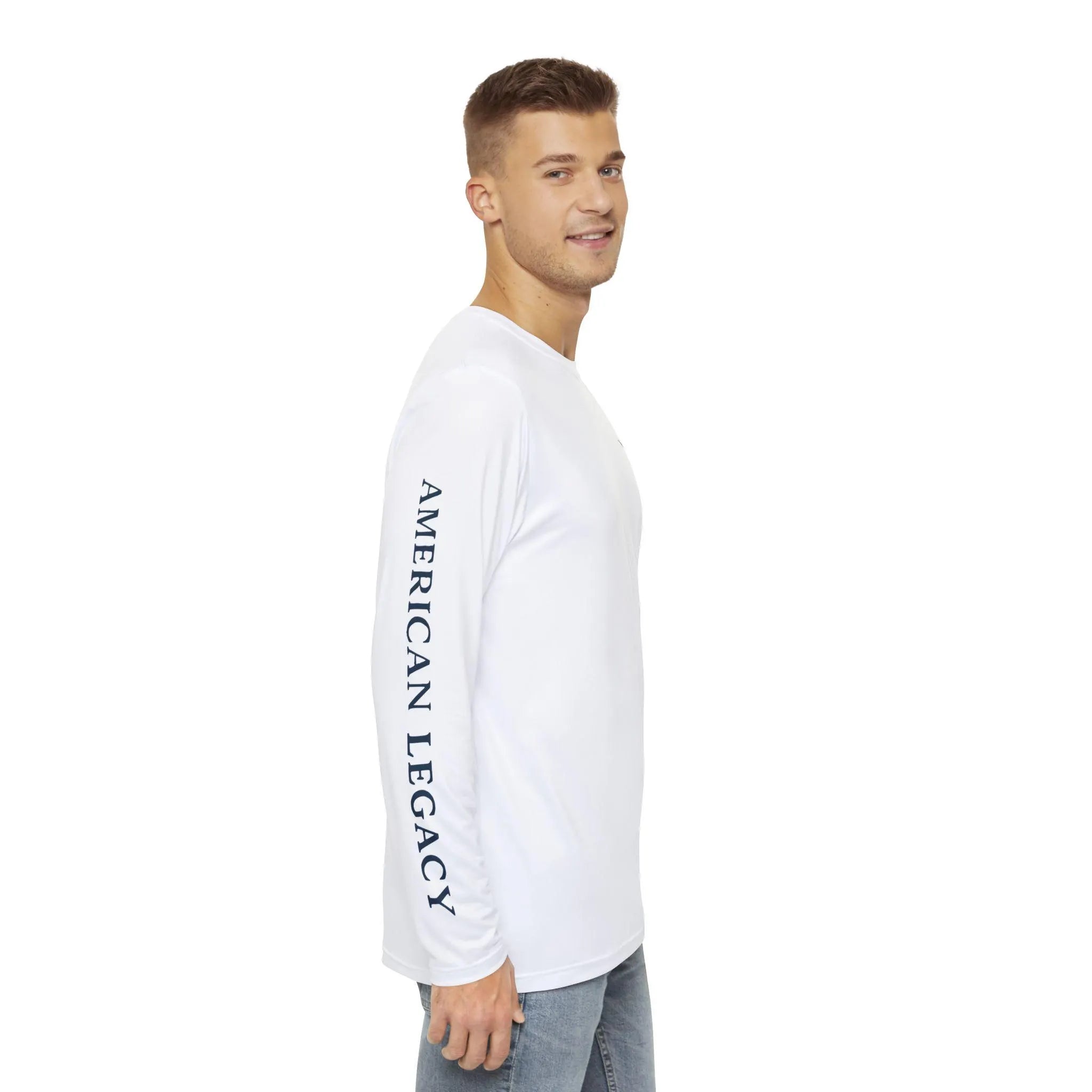 Honor the Chase Marlin Patriotic Long Sleeve Shirt USA Fishing Tee American Legacy Performance Shirt UV Protection - Triniskies