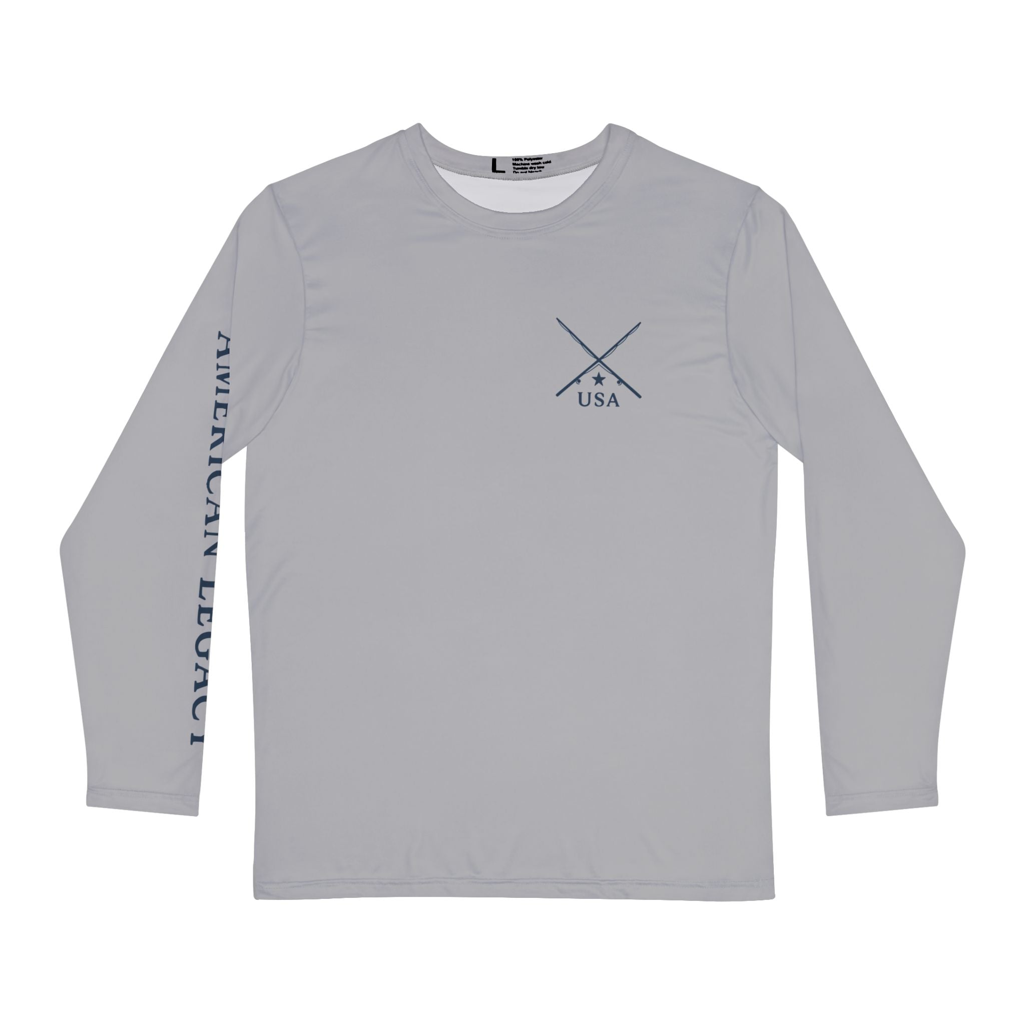 Honor the Chase Marlin Patriotic Long Sleeve Shirt USA Fishing Tee American Legacy Performance Shirt UV Protection - Triniskies