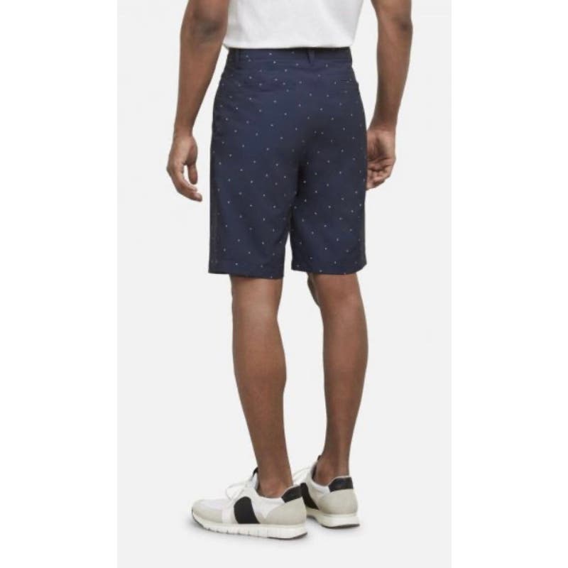 Kenneth Cole Men's Star Print Tech Cargo Shorts - Navy, Size 34 * MS32 - Triniskies