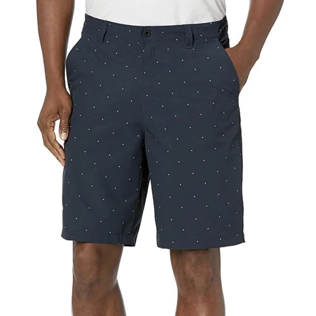 Kenneth Cole Men's Star Print Tech Cargo Shorts - Navy, Size 34 * MS32 - Triniskies