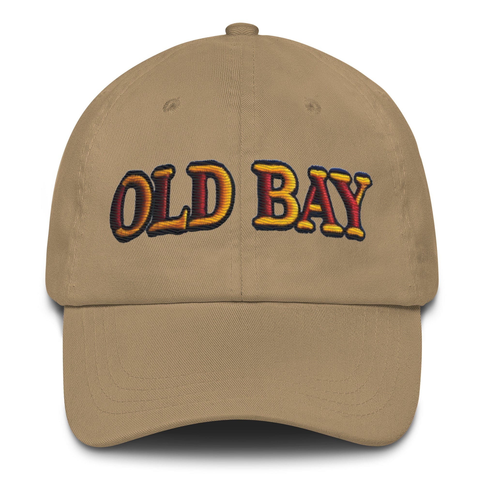 Old Bay Embroidered Dad Hat - Low Profile, Adjustable Strap, Comfortable Fit Great Gift Maryland Chesapeake Bay - Triniskies