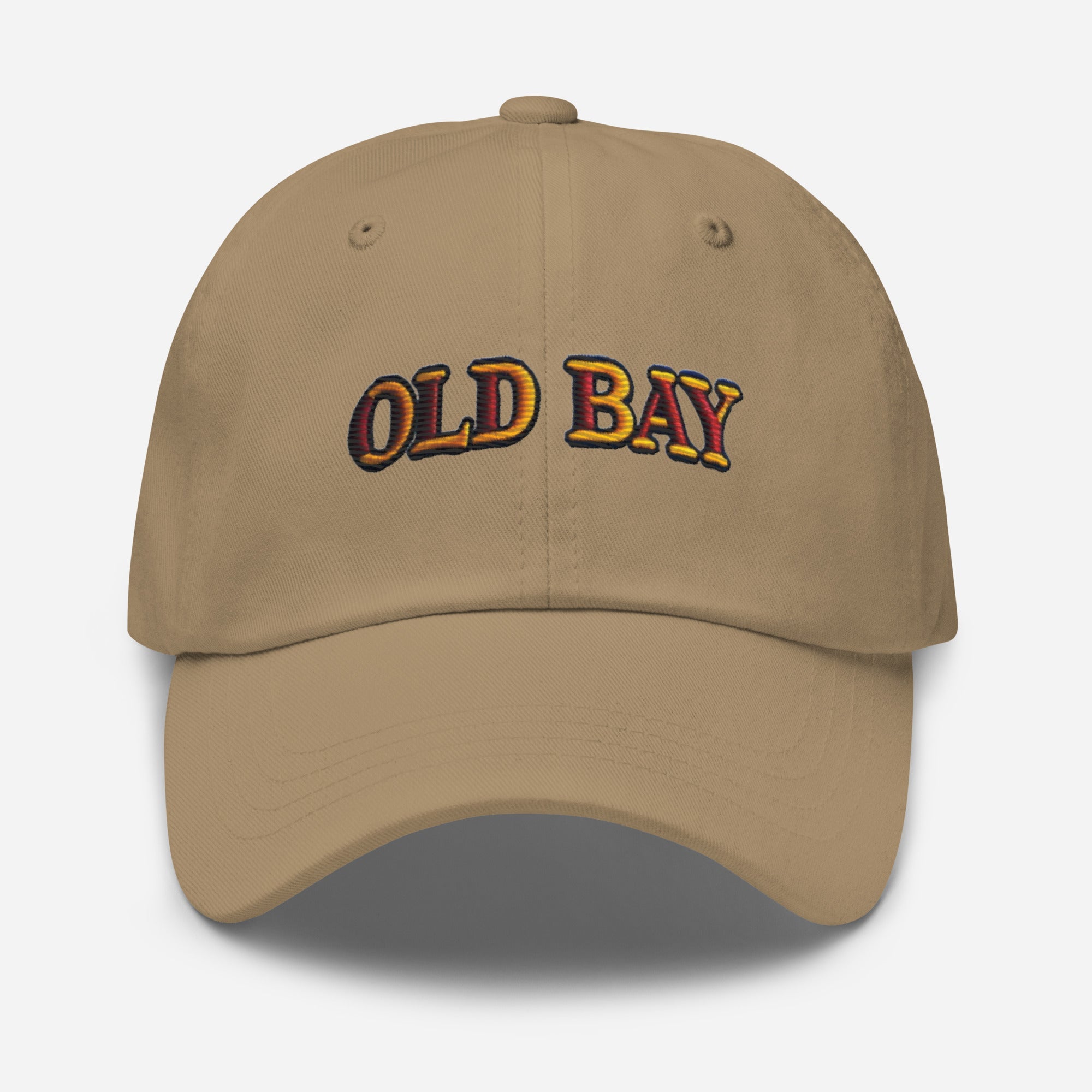Old Bay Embroidered Dad Hat - Low Profile, Adjustable Strap, Comfortable Fit Great Gift Maryland Chesapeake Bay - Triniskies