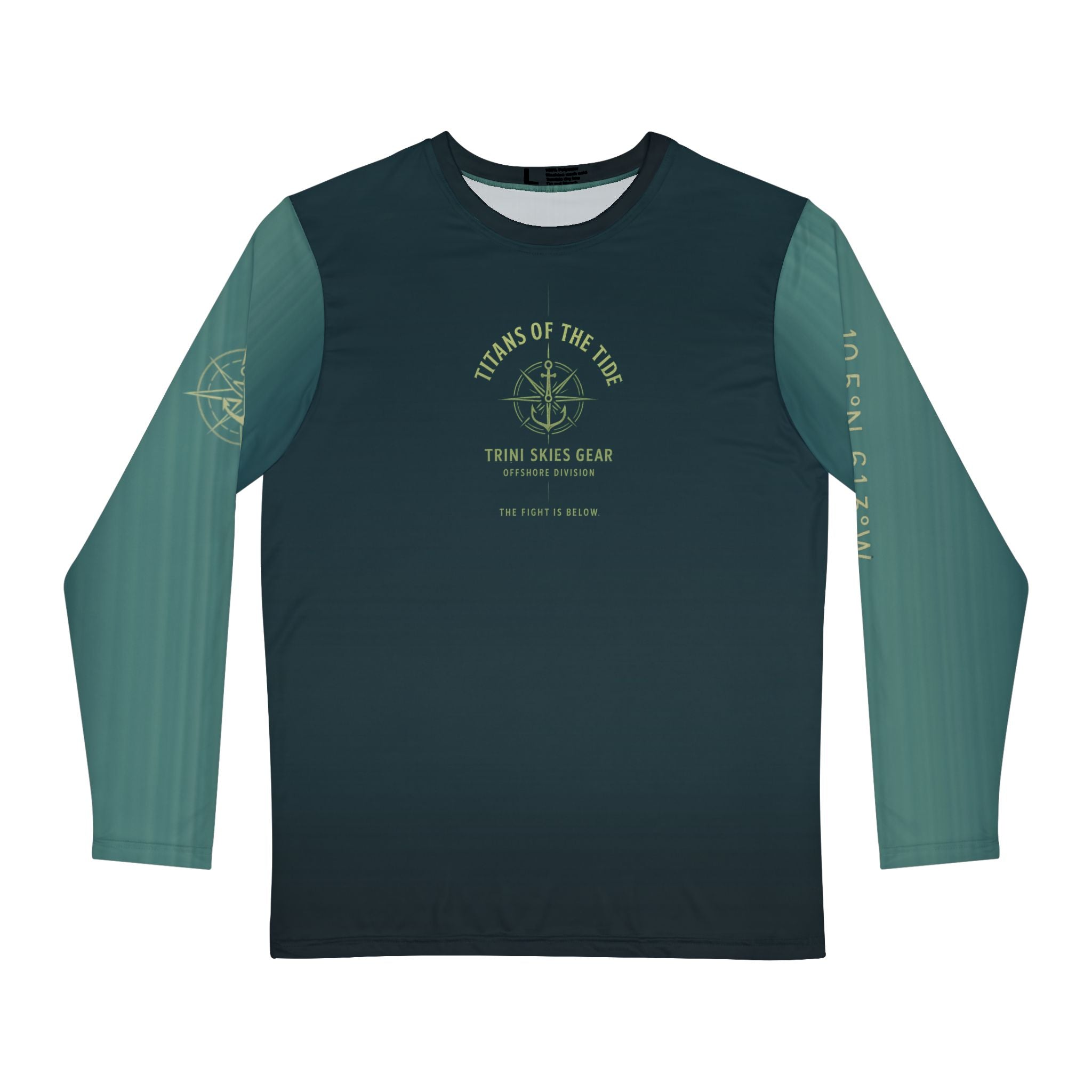 Titans of the Tide Offshore Tournament Fishing Shirt Trini Skies Gear Long Sleeve Sun Shirt for Marlin & Tuna Anglers Fishing Jersey - Triniskies