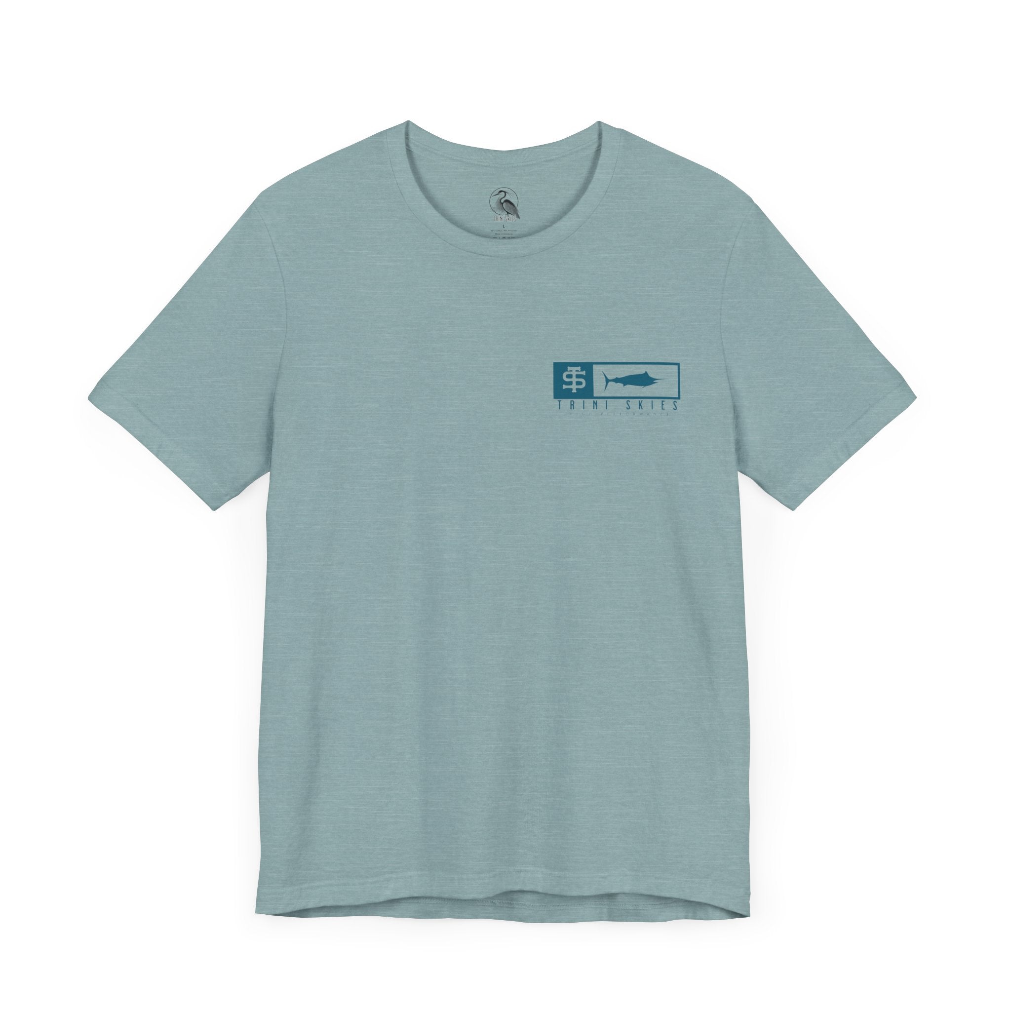 Trini Skies Performance Fishing T-Shirt Cotton Crewneck for All - Day Comfort - Triniskies