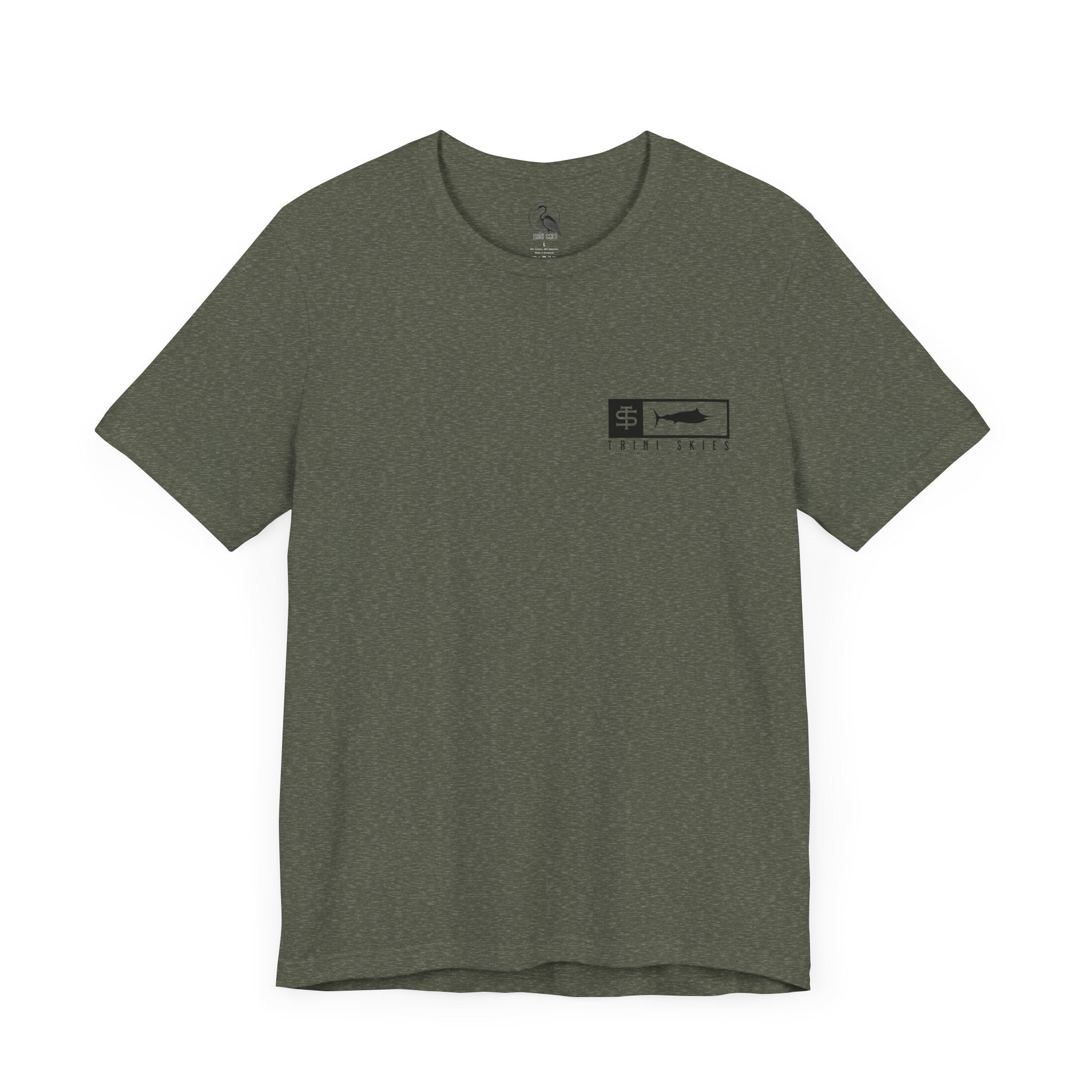Trini Skies Performance Fishing T-Shirt Cotton Crewneck for All - Day Comfort - Triniskies