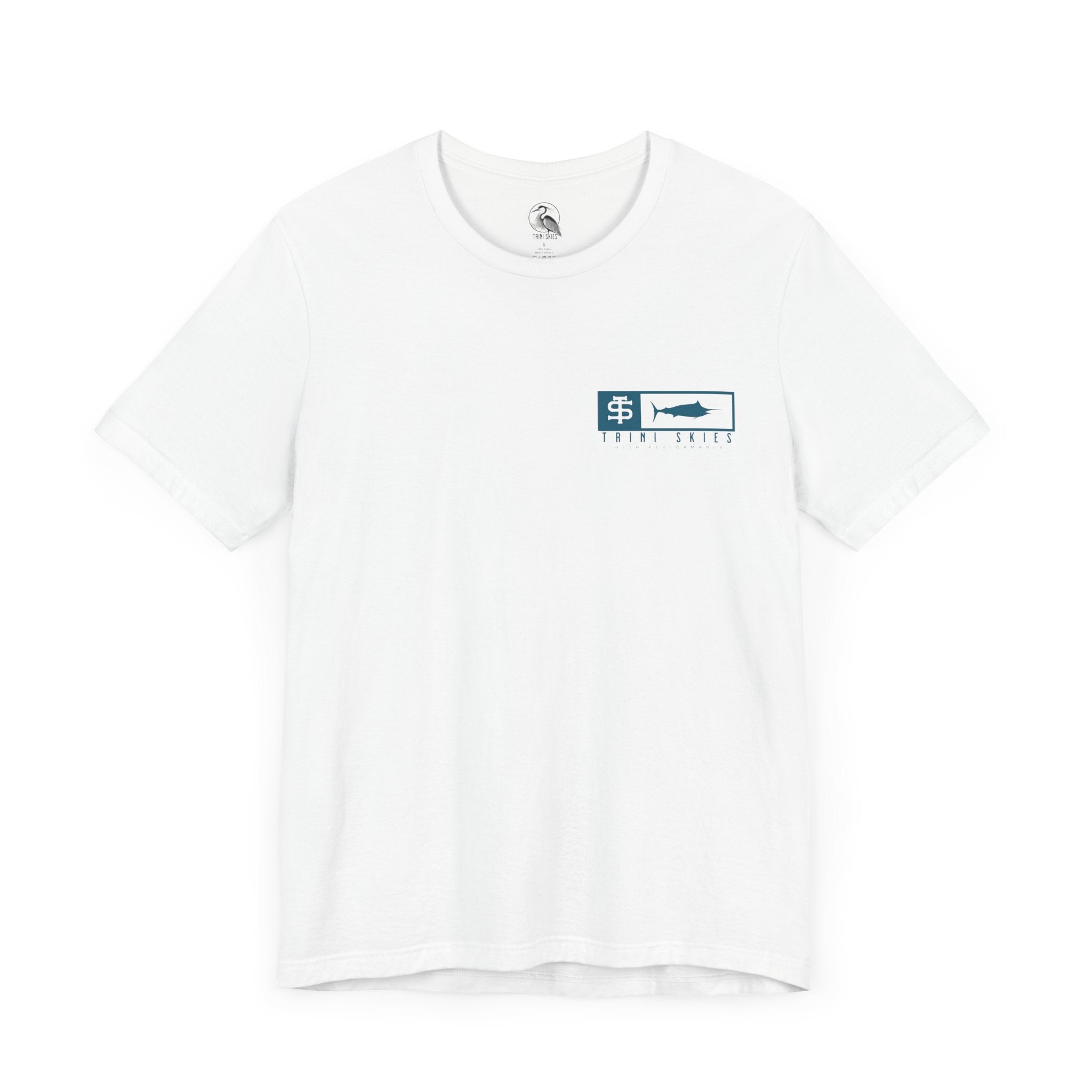 Trini Skies Performance Fishing T-Shirt Cotton Crewneck for All - Day Comfort - Triniskies