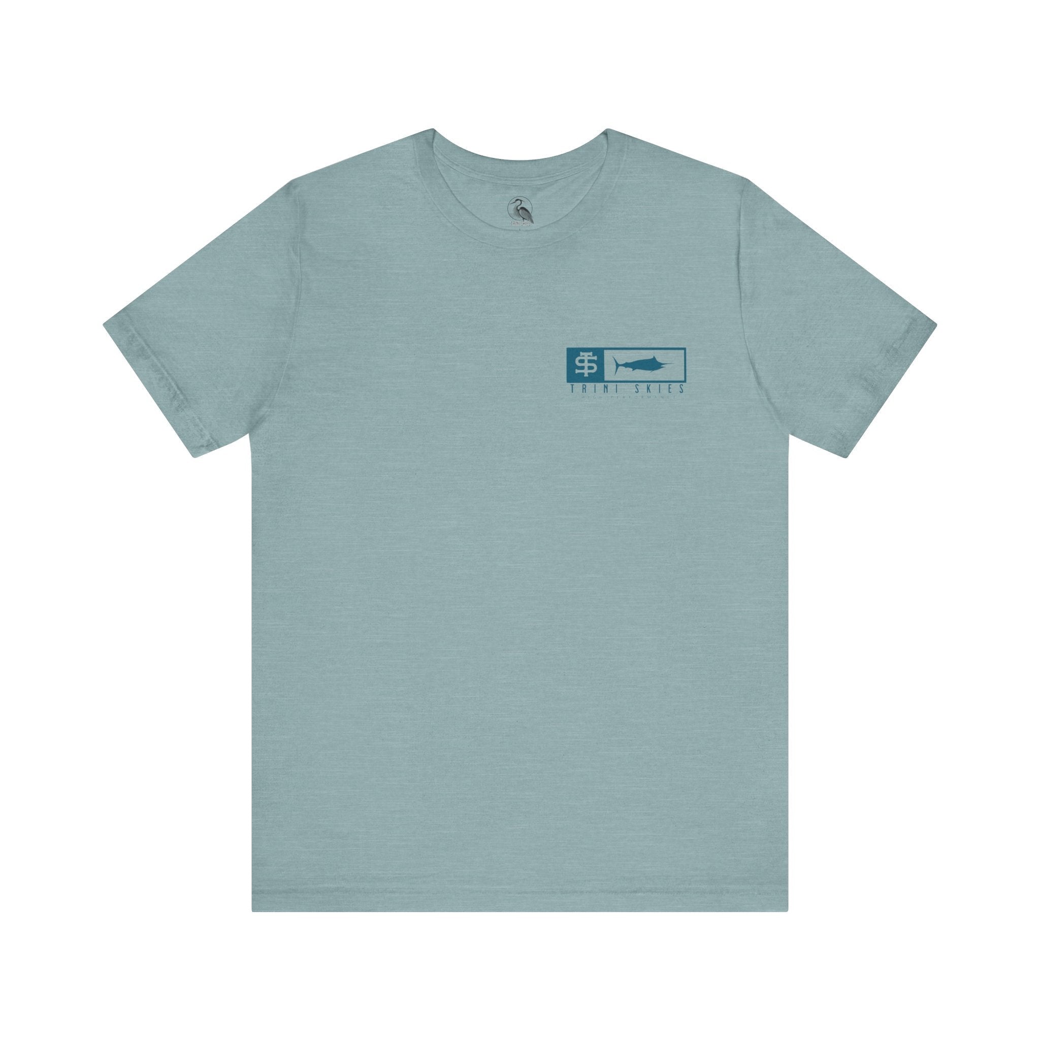 Trini Skies Performance Fishing T-Shirt Cotton Crewneck for All - Day Comfort - Triniskies