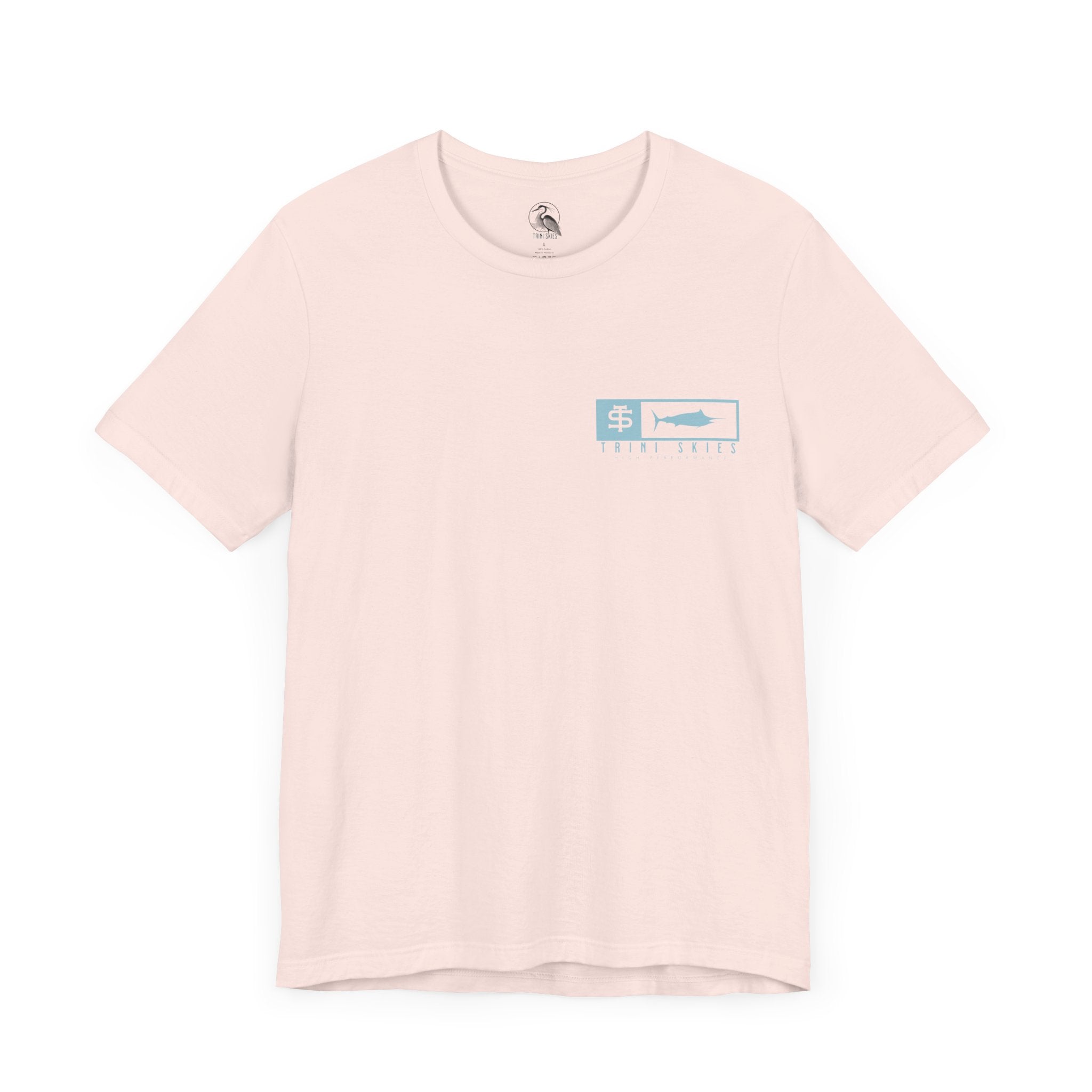 Trini Skies Performance Fishing T-Shirt Cotton Crewneck for All - Day Comfort - Triniskies
