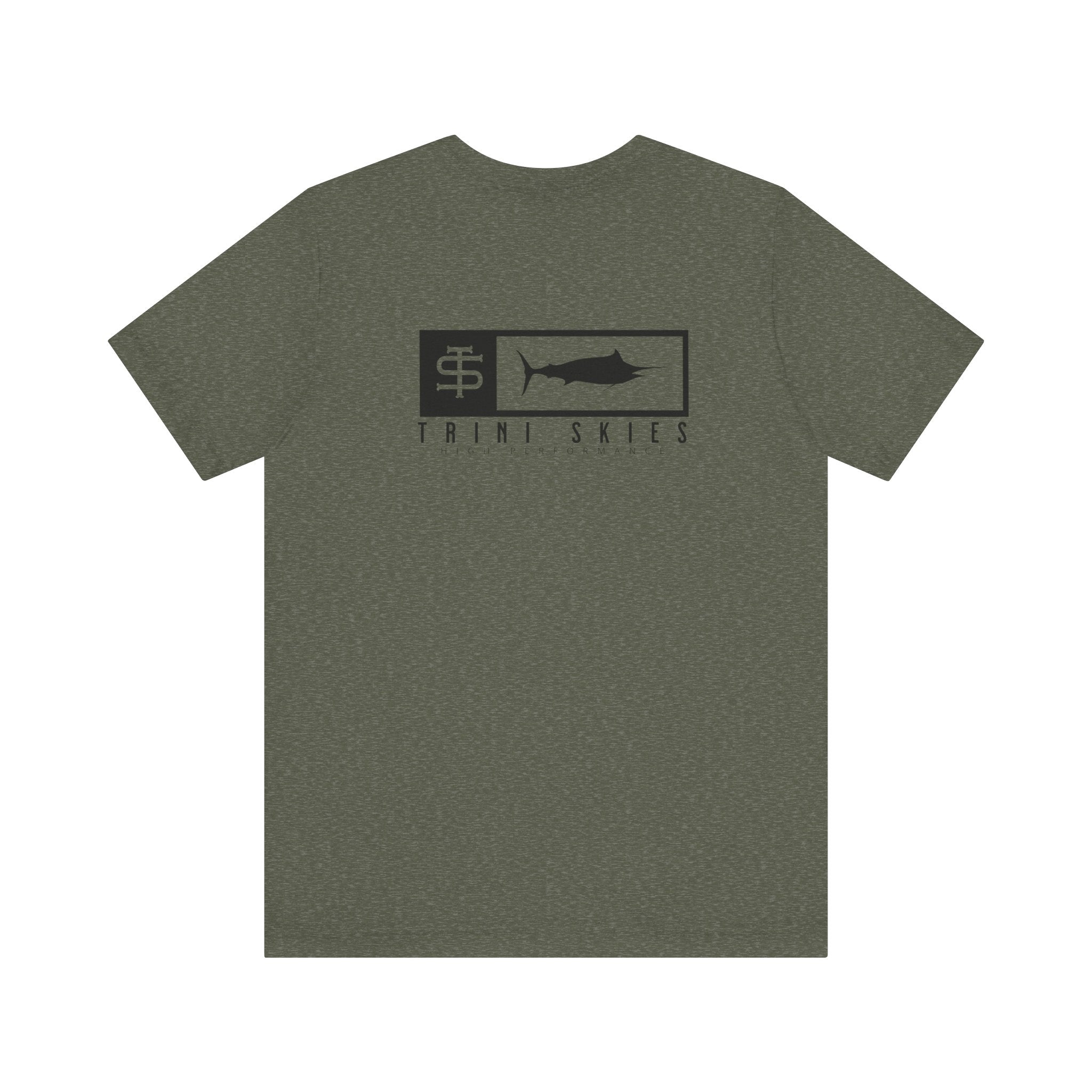 Trini Skies Performance Fishing T-Shirt Cotton Crewneck for All - Day Comfort - Triniskies