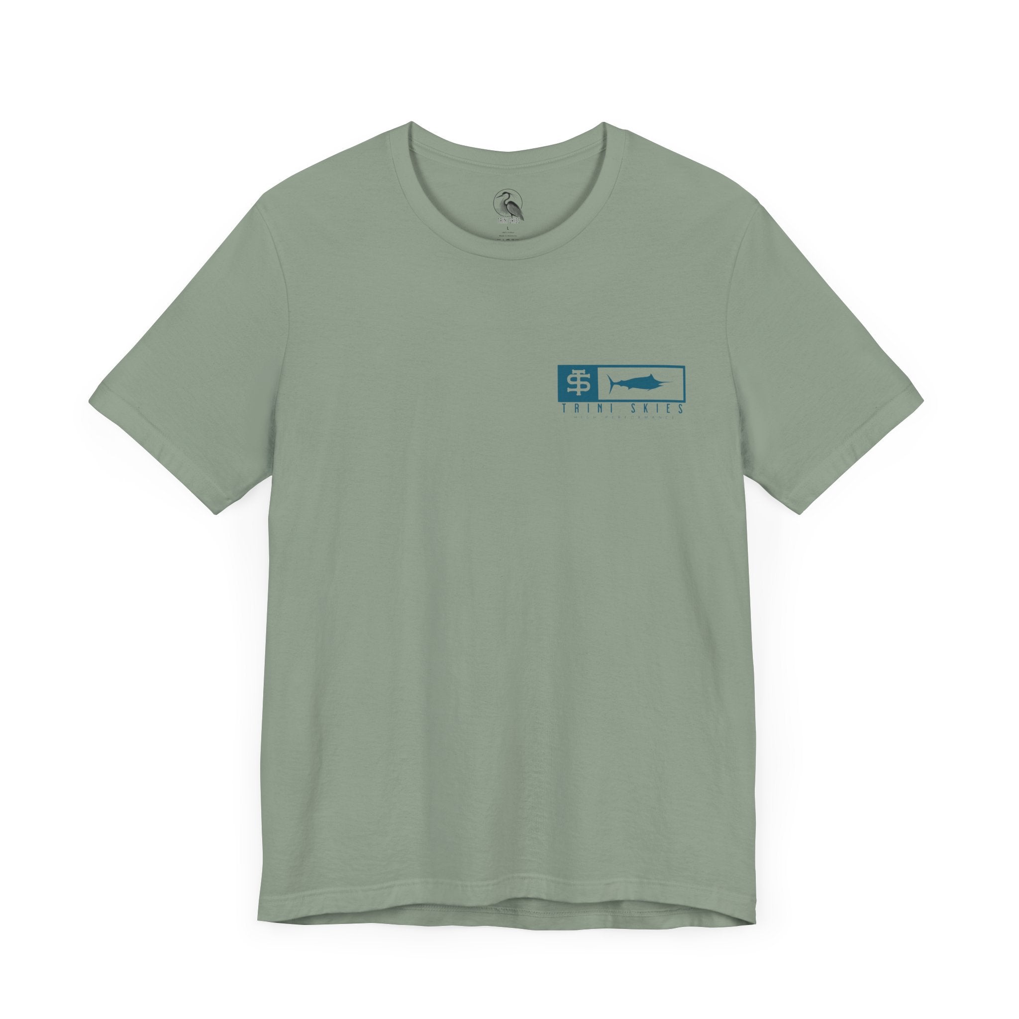 Trini Skies Performance Fishing T-Shirt Cotton Crewneck for All - Day Comfort - Triniskies