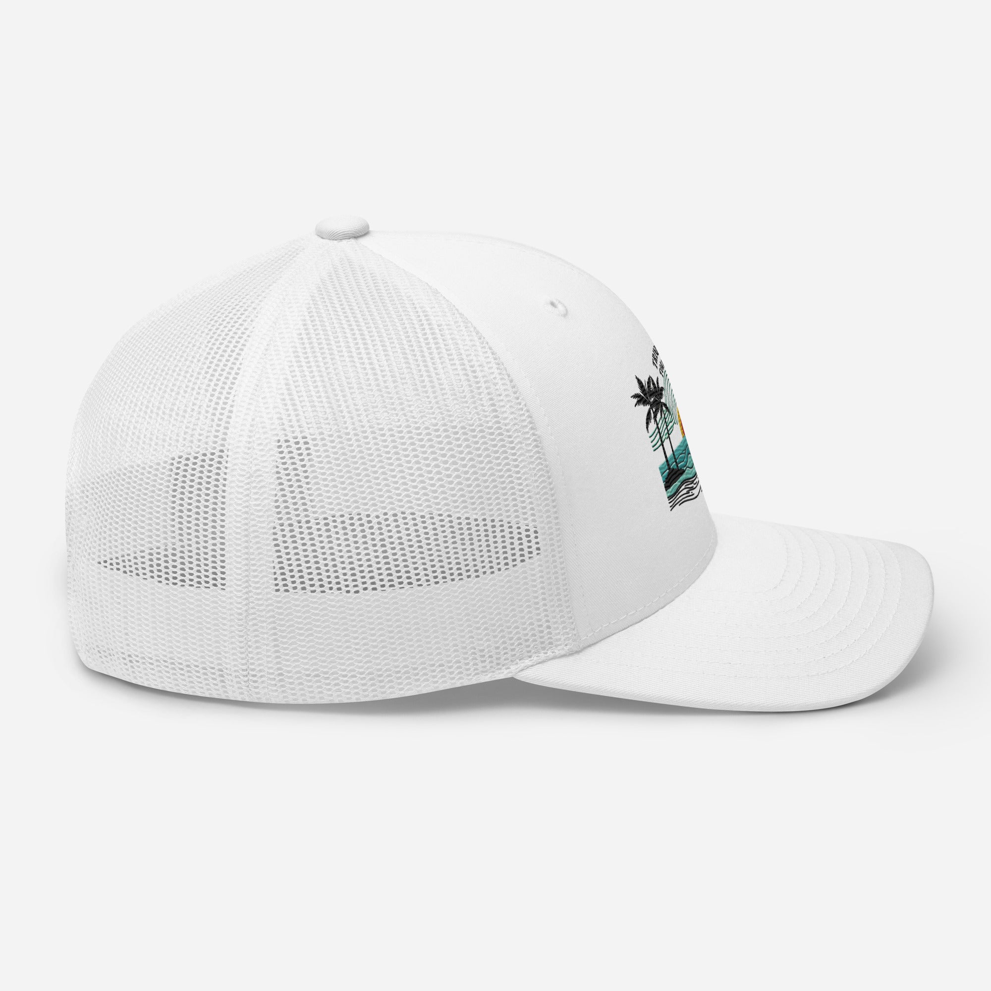 Trinidad and Tobago Island Paradise Trucker Cap – Stylish Mesh Back Hat Womens Hat Mens Hat - Triniskies