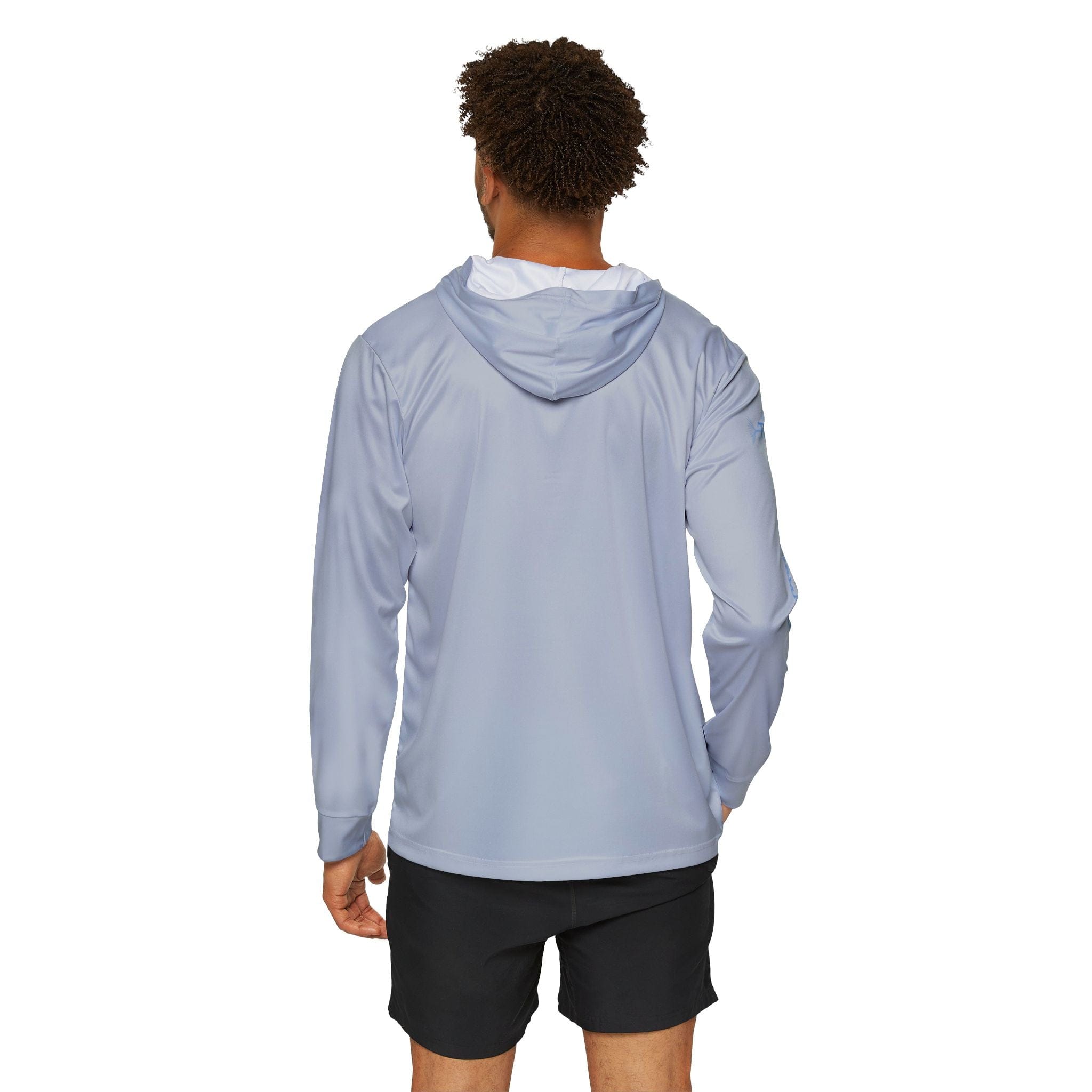TS Sport Fishing Unisex Performance Hoodie, 100% Polyester, Moisture - Wicking Activewear.(GREY) - Triniskies