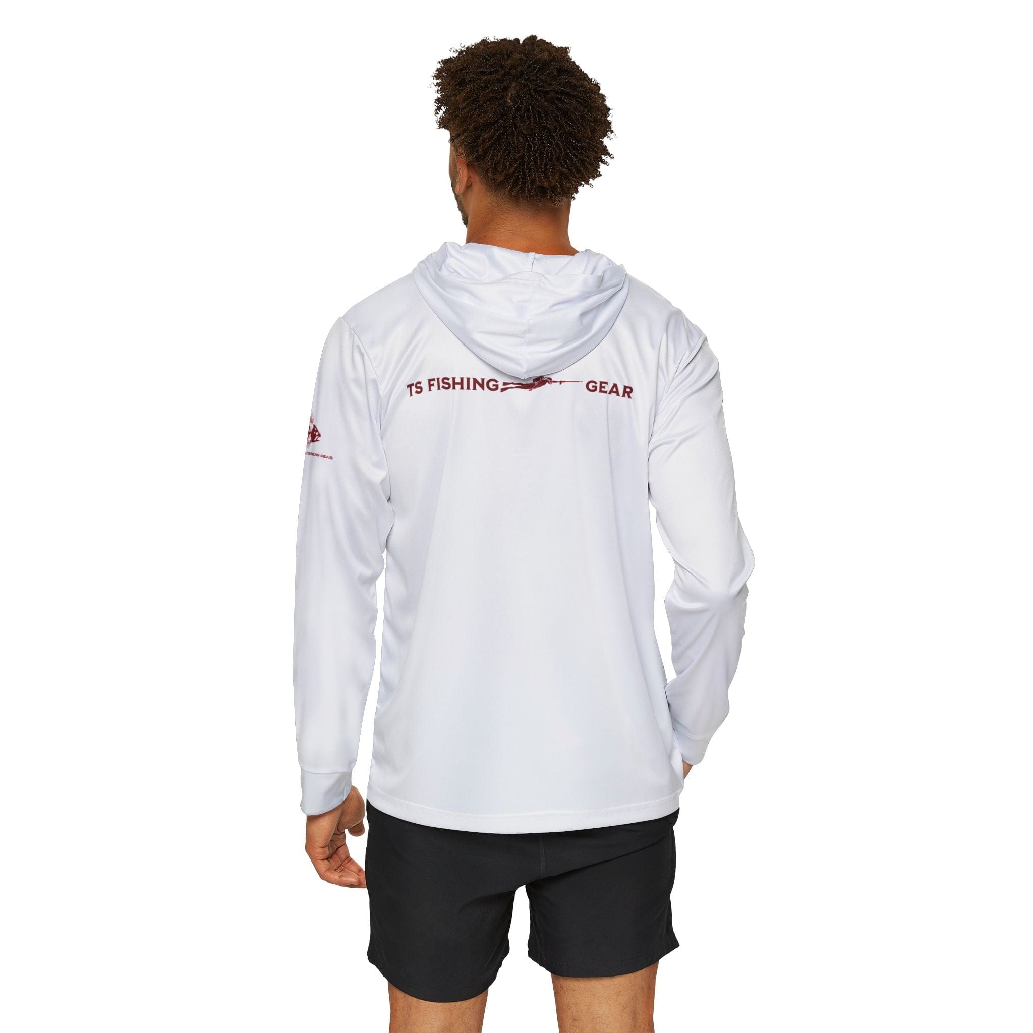 USA Sportfishing Patriotic Unisex Performance Hoodie, 100% Polyester, Moisture - Wicking Activewear. - Triniskies