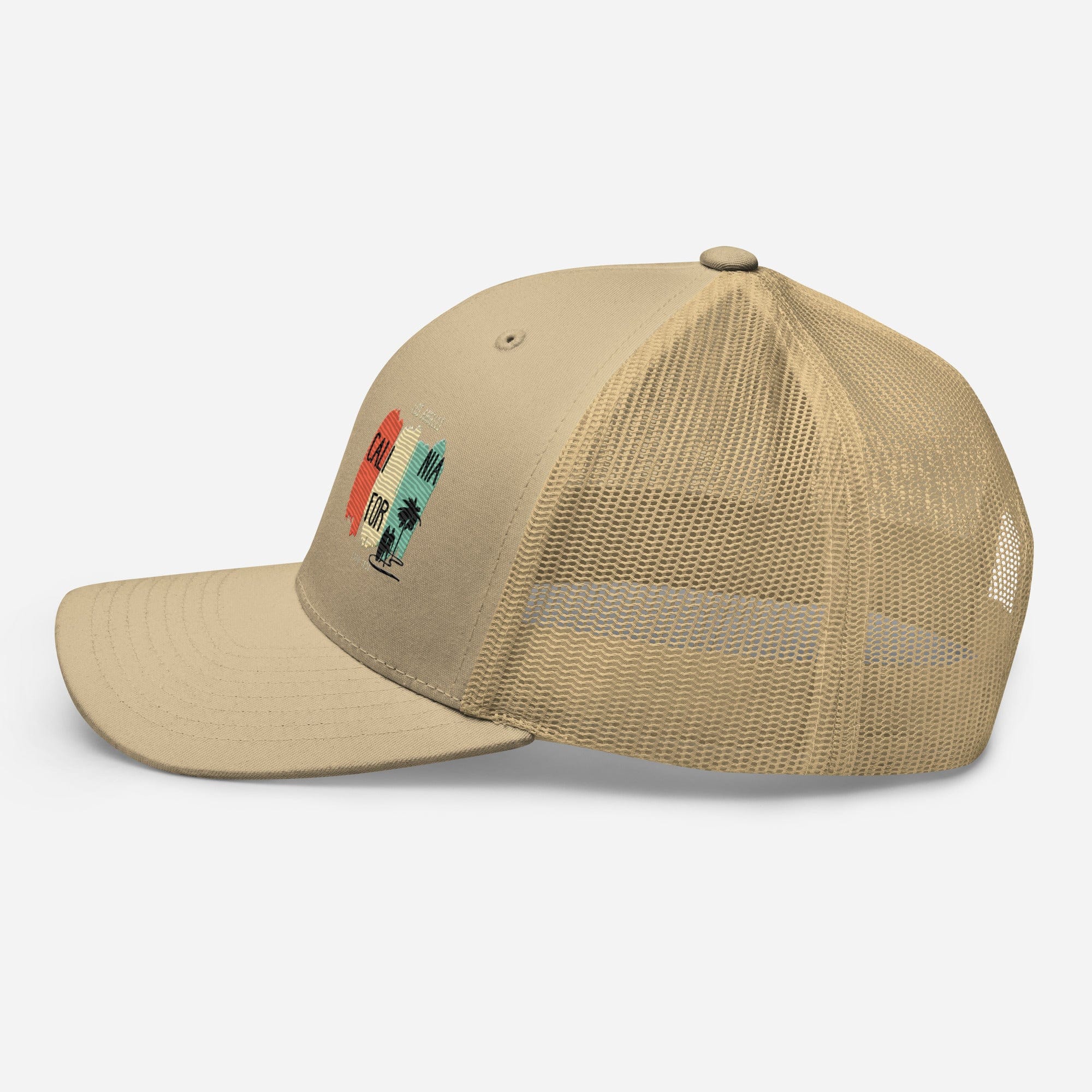 West Coast Los Angeles Embroidered Snapback Trucker Hat, Adjustable Mesh Back Cap - Triniskies
