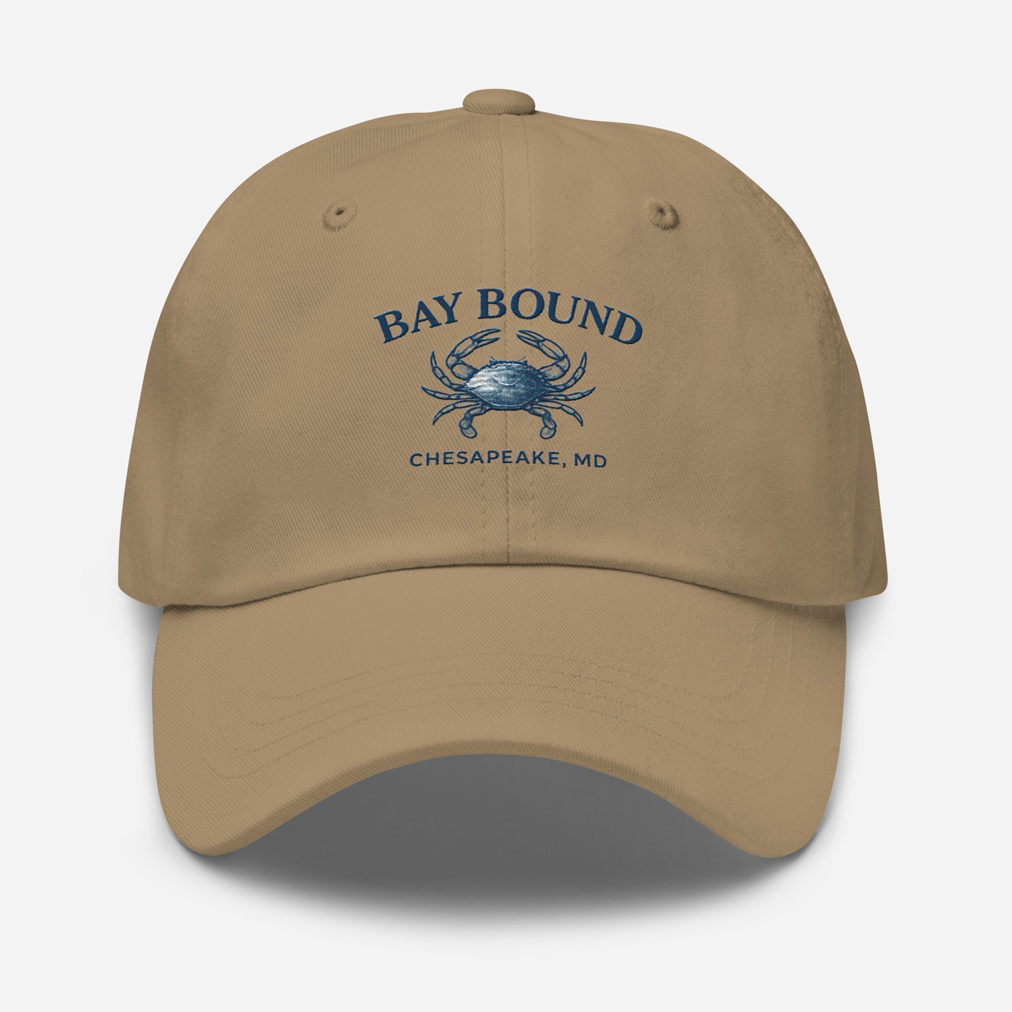 Bay Bound Crab Hat Yupoong Dad Hat Chesapeake Fishing Cap Coastal Gift - Triniskies