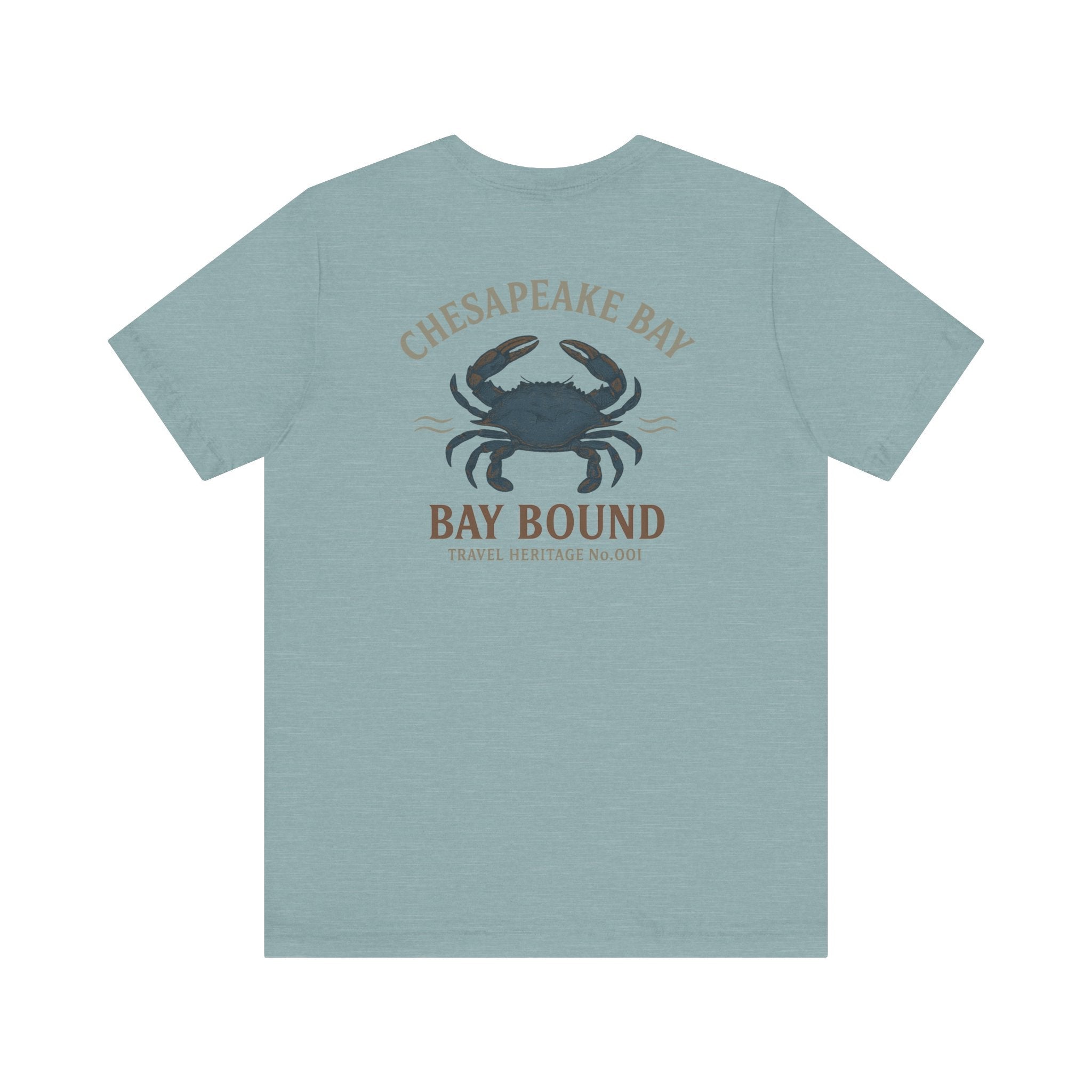 Bay Bound Crab Tee Chesapeake Bay Shirt Blue Crab Graphic T-Shirt Trini Skies - Triniskies