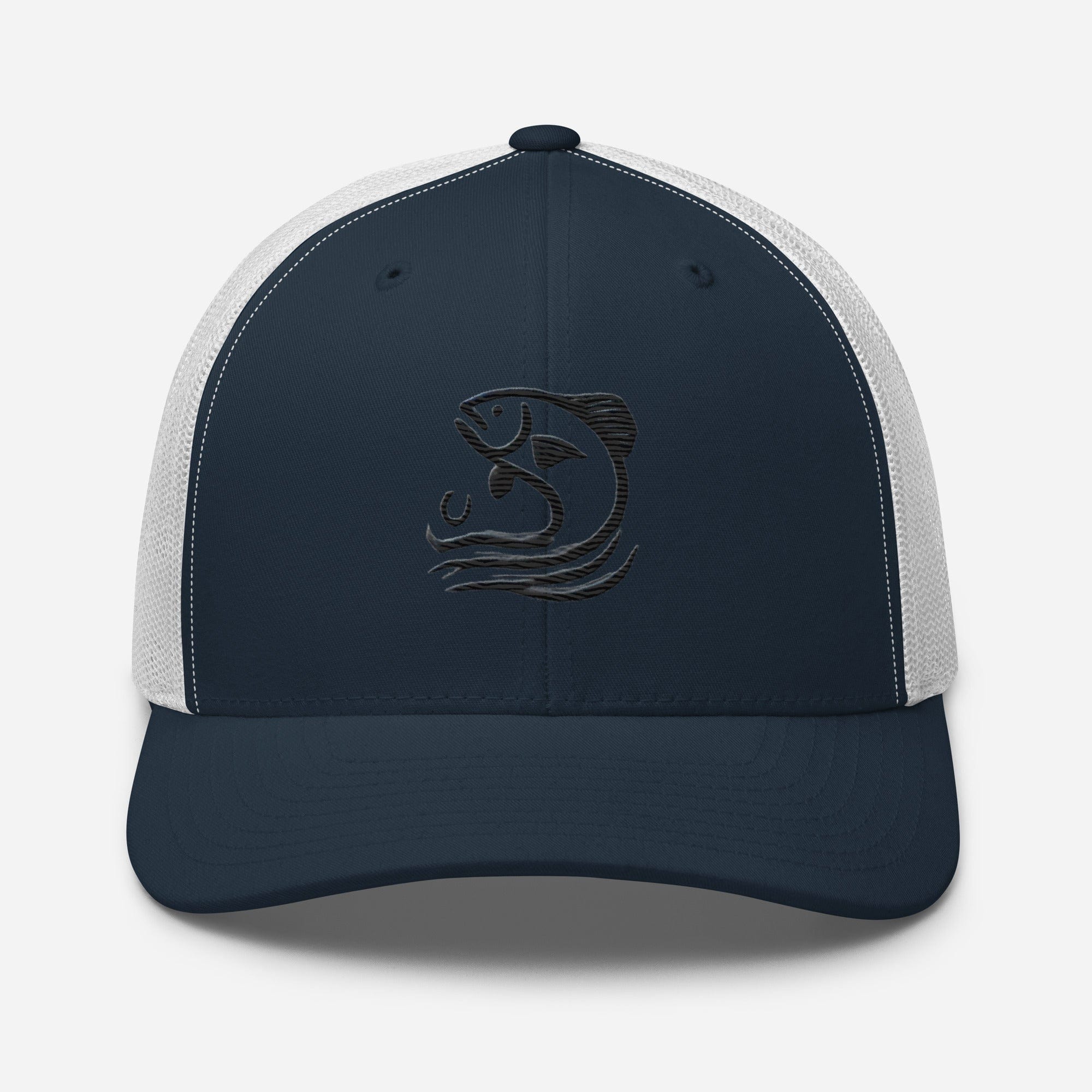 Cast Away Embroidered Minimalist Fishing Trucker Hat Stylish Casual Everyday Hat Fishing Gift Fish Graphic - Triniskies