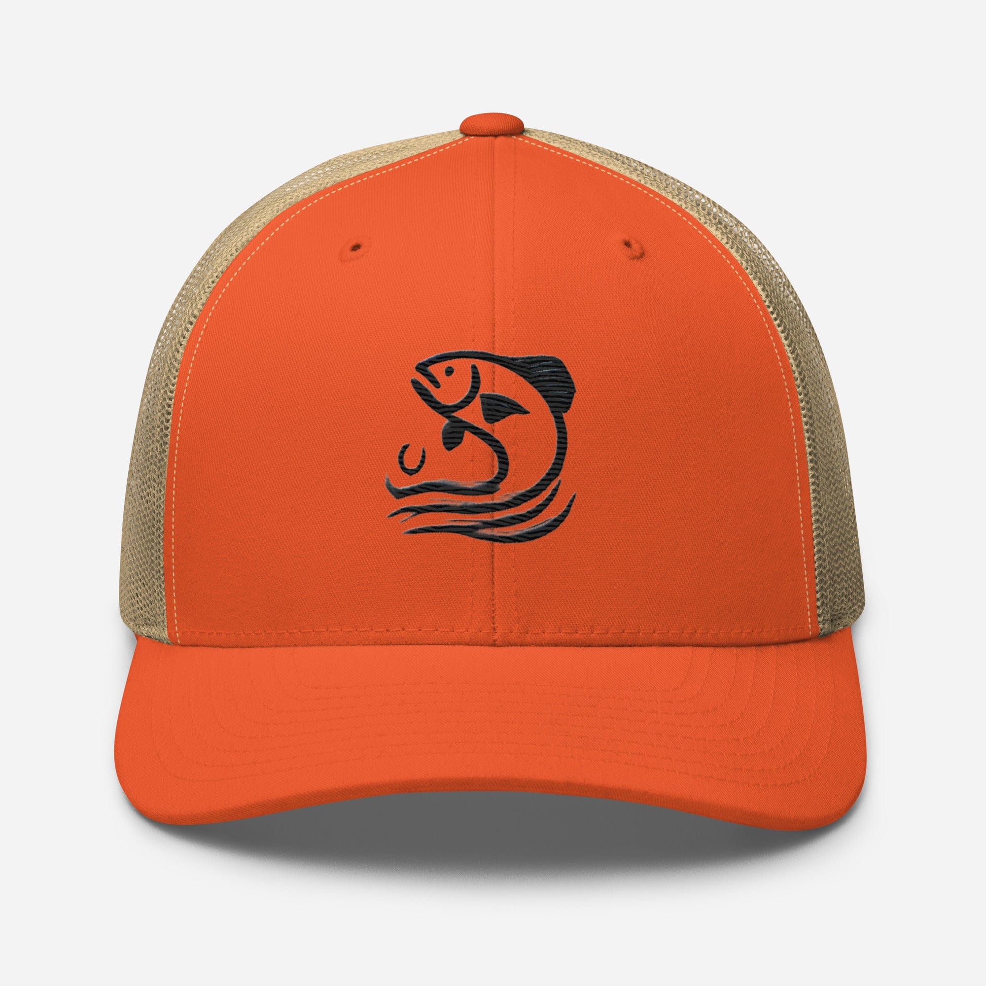 Cast Away Embroidered Minimalist Fishing Trucker Hat Stylish Casual Everyday Hat Fishing Gift Fish Graphic - Triniskies