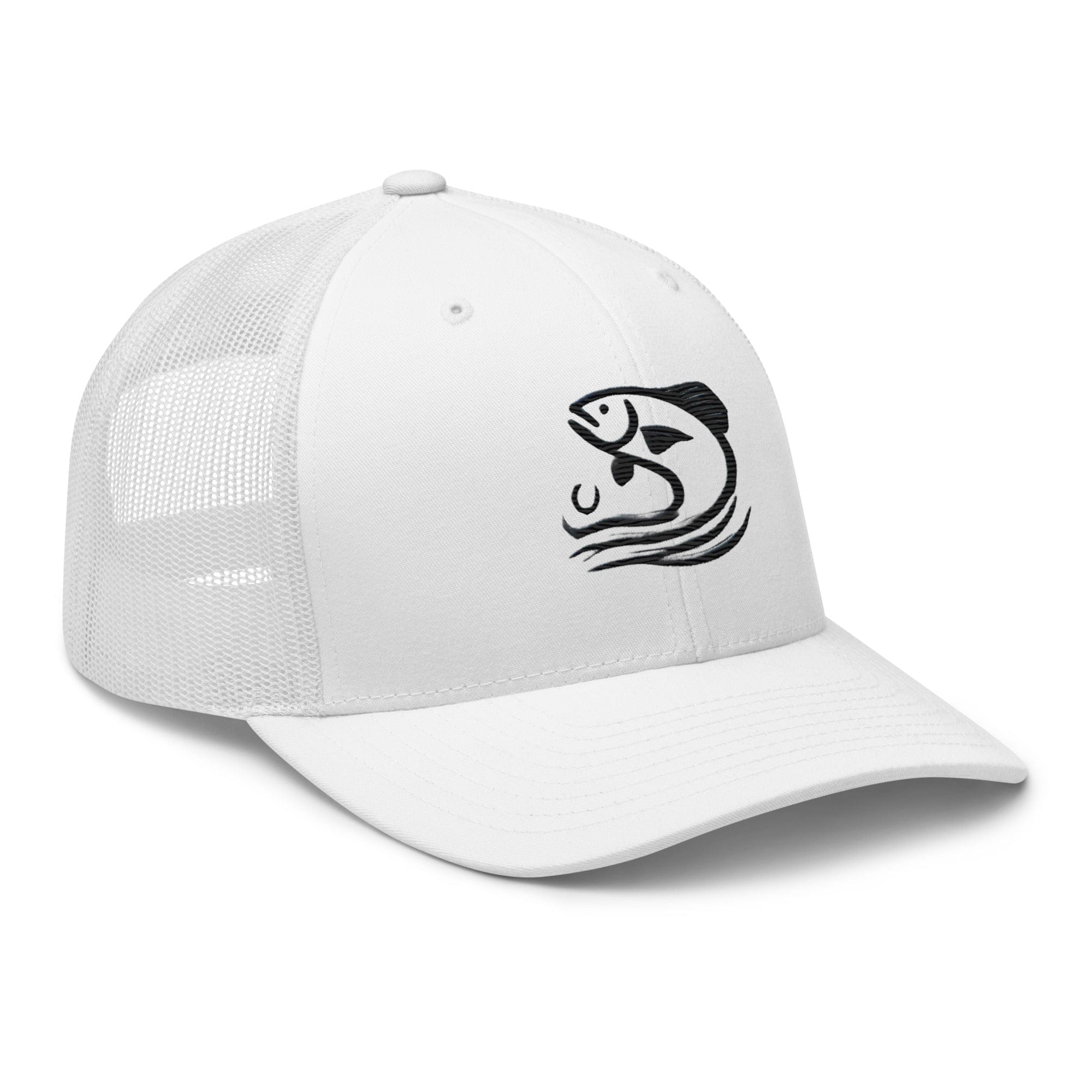 Cast Away Embroidered Minimalist Fishing Trucker Hat Stylish Casual Everyday Hat Fishing Gift Fish Graphic - Triniskies