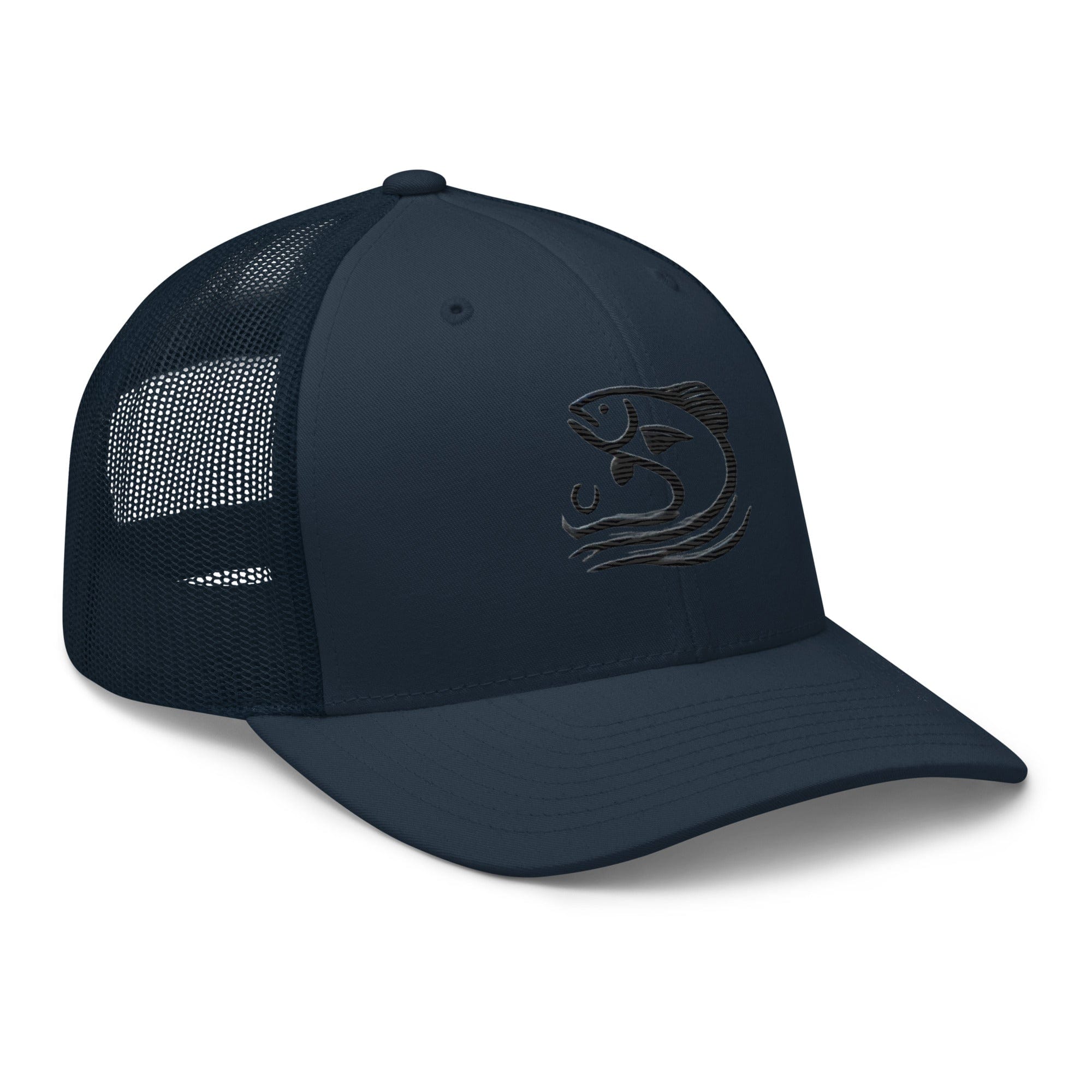 Cast Away Embroidered Minimalist Fishing Trucker Hat Stylish Casual Everyday Hat Fishing Gift Fish Graphic - Triniskies