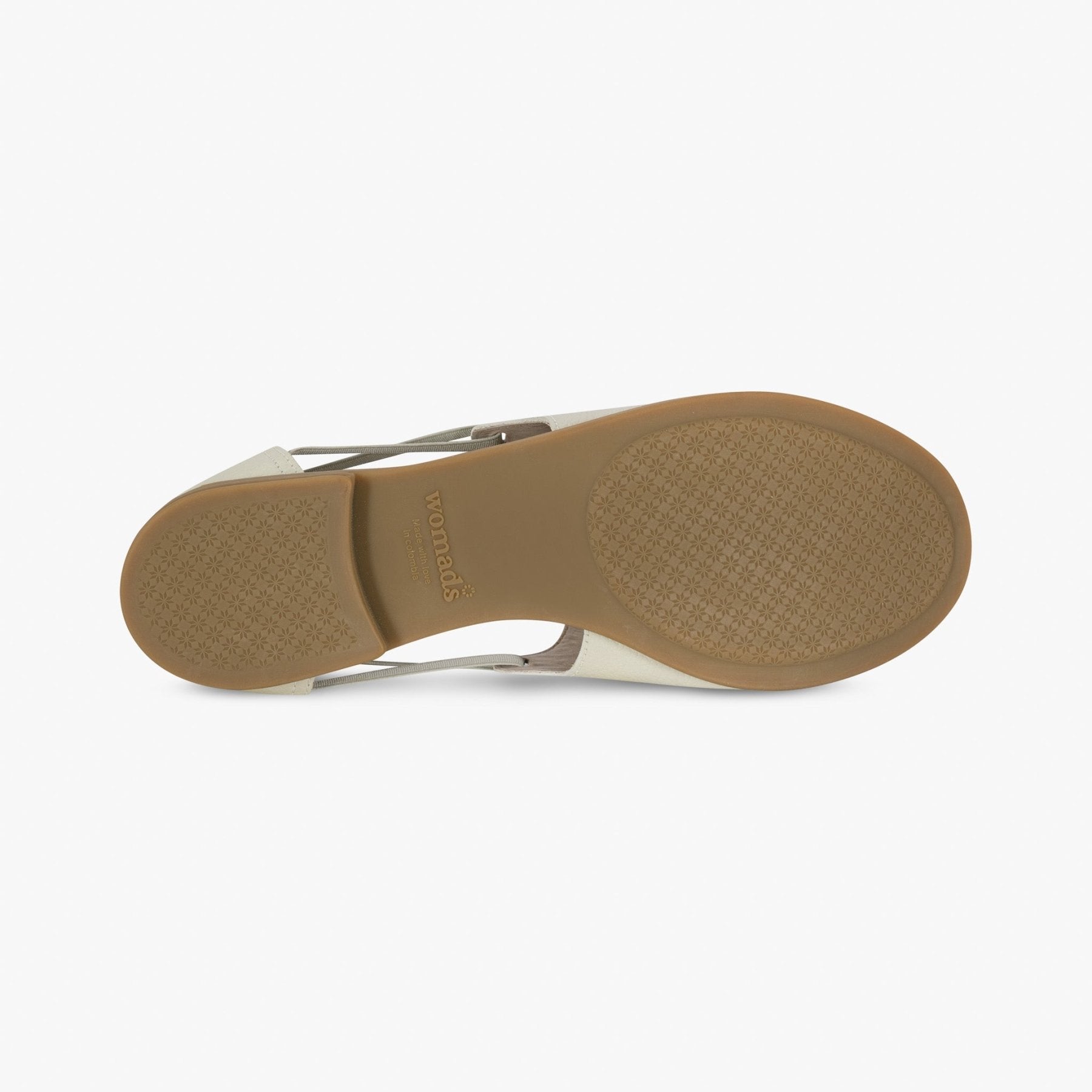 Dove Gray Peep Toe Sandals - Womads Leather Flats for Women - Triniskies
