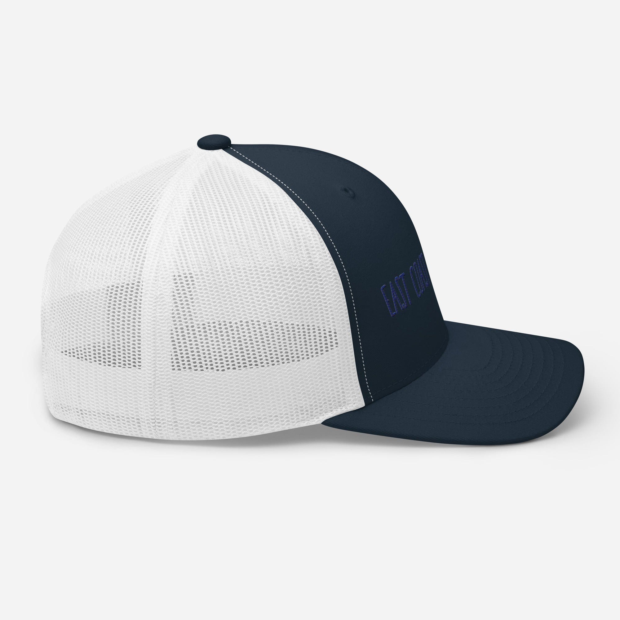 East Coast Brooklyn Embroidered Snapback Trucker Cap, Adjustable Mesh Back Hat - Triniskies