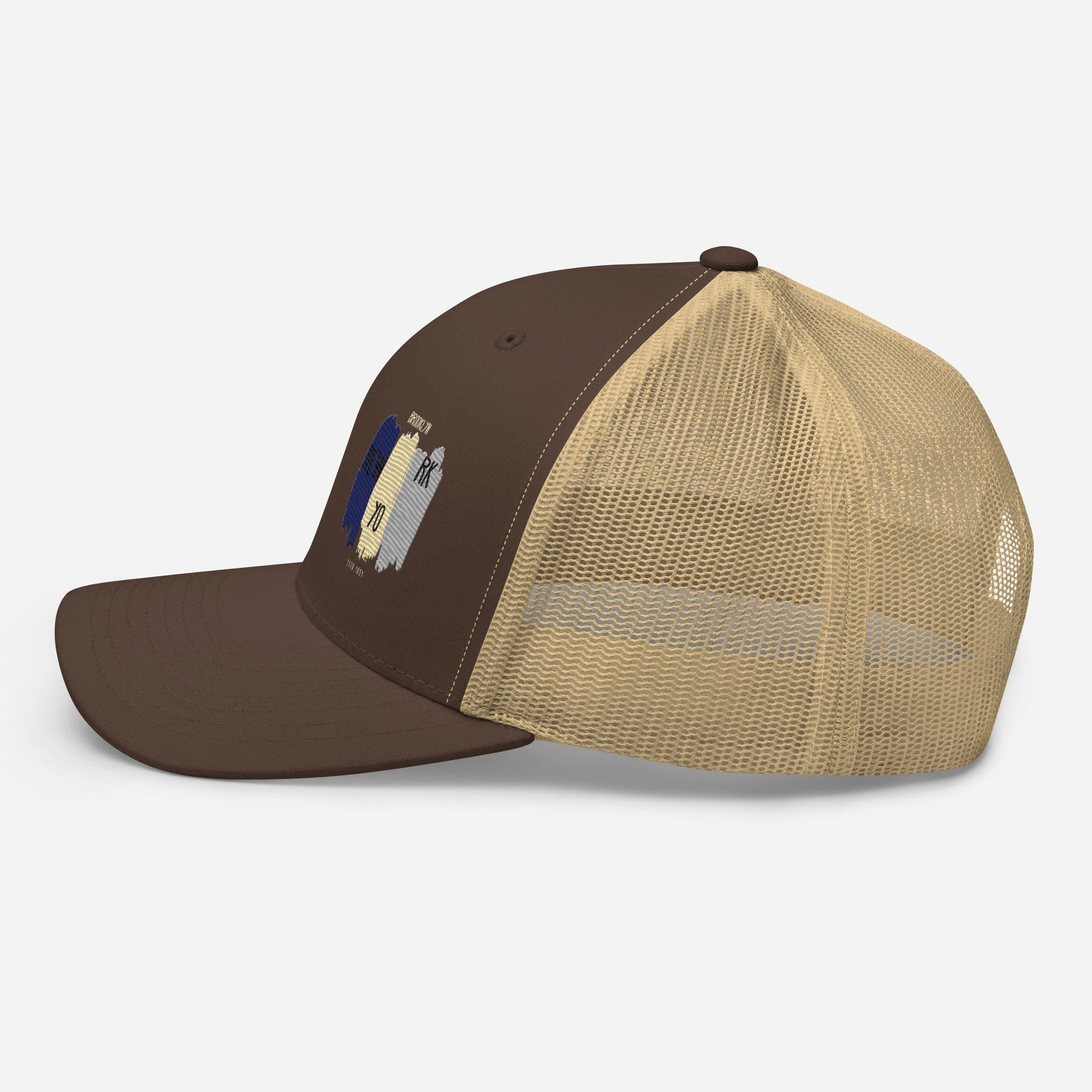 East Coast Brooklyn Embroidered Snapback Trucker Cap, Adjustable Mesh Back Hat - Triniskies