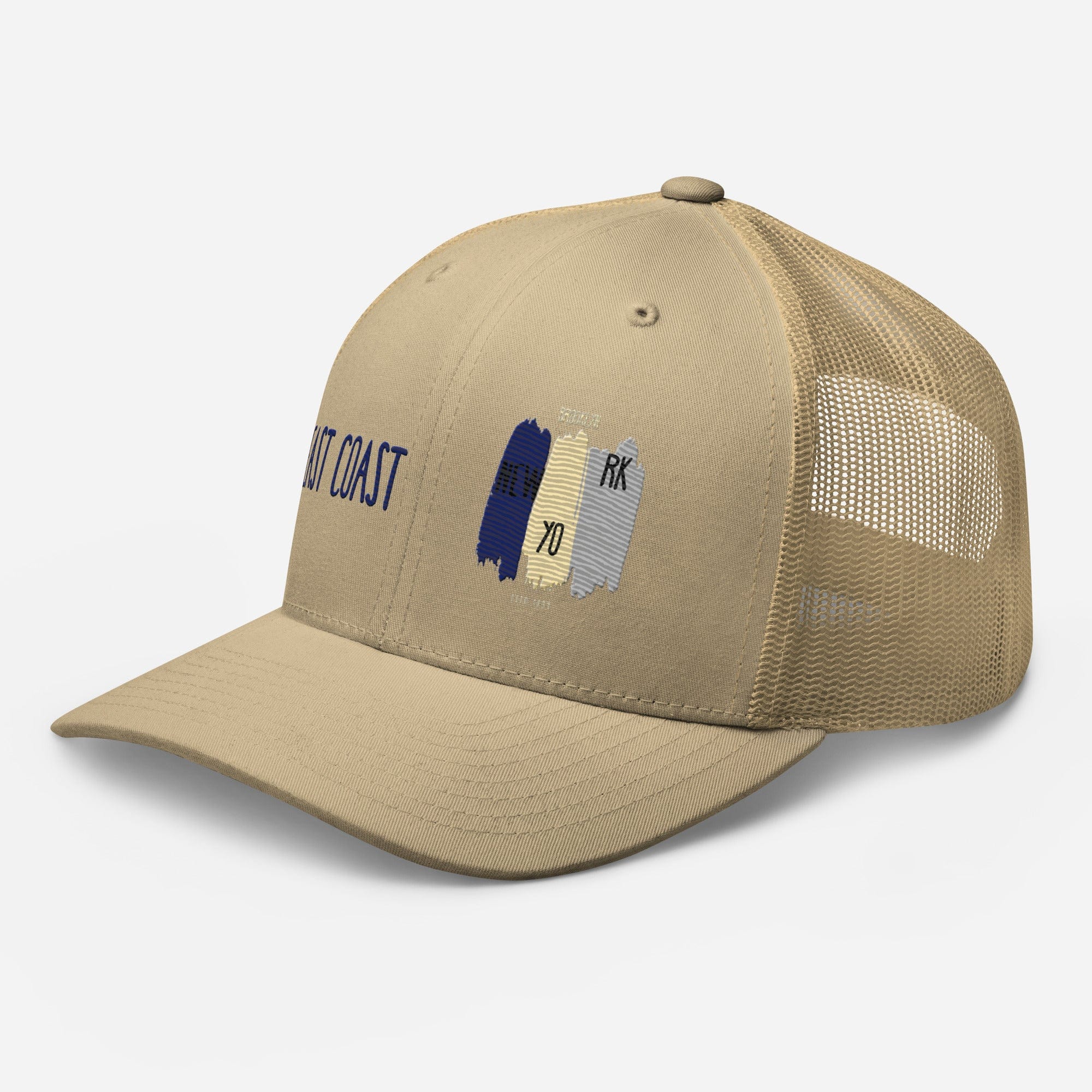 East Coast Brooklyn Embroidered Snapback Trucker Cap, Adjustable Mesh Back Hat - Triniskies