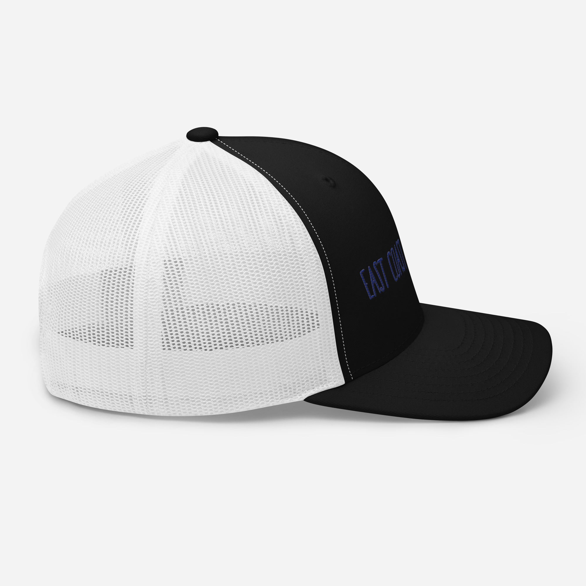 East Coast Brooklyn Embroidered Snapback Trucker Cap, Adjustable Mesh Back Hat - Triniskies