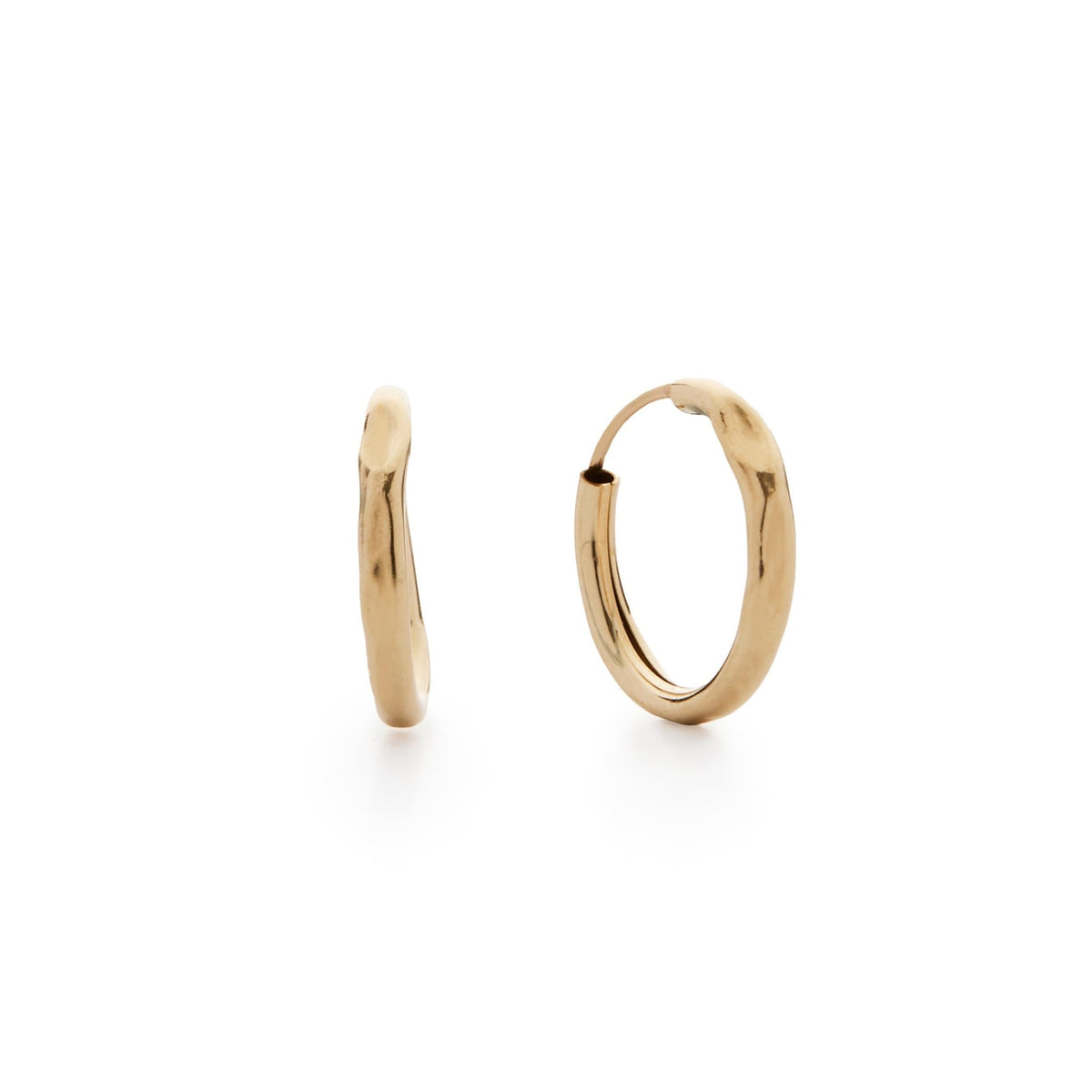 Elegant Nina Hammered Hoop Earrings - Sleeper Style by Laura Elizabeth - Triniskies