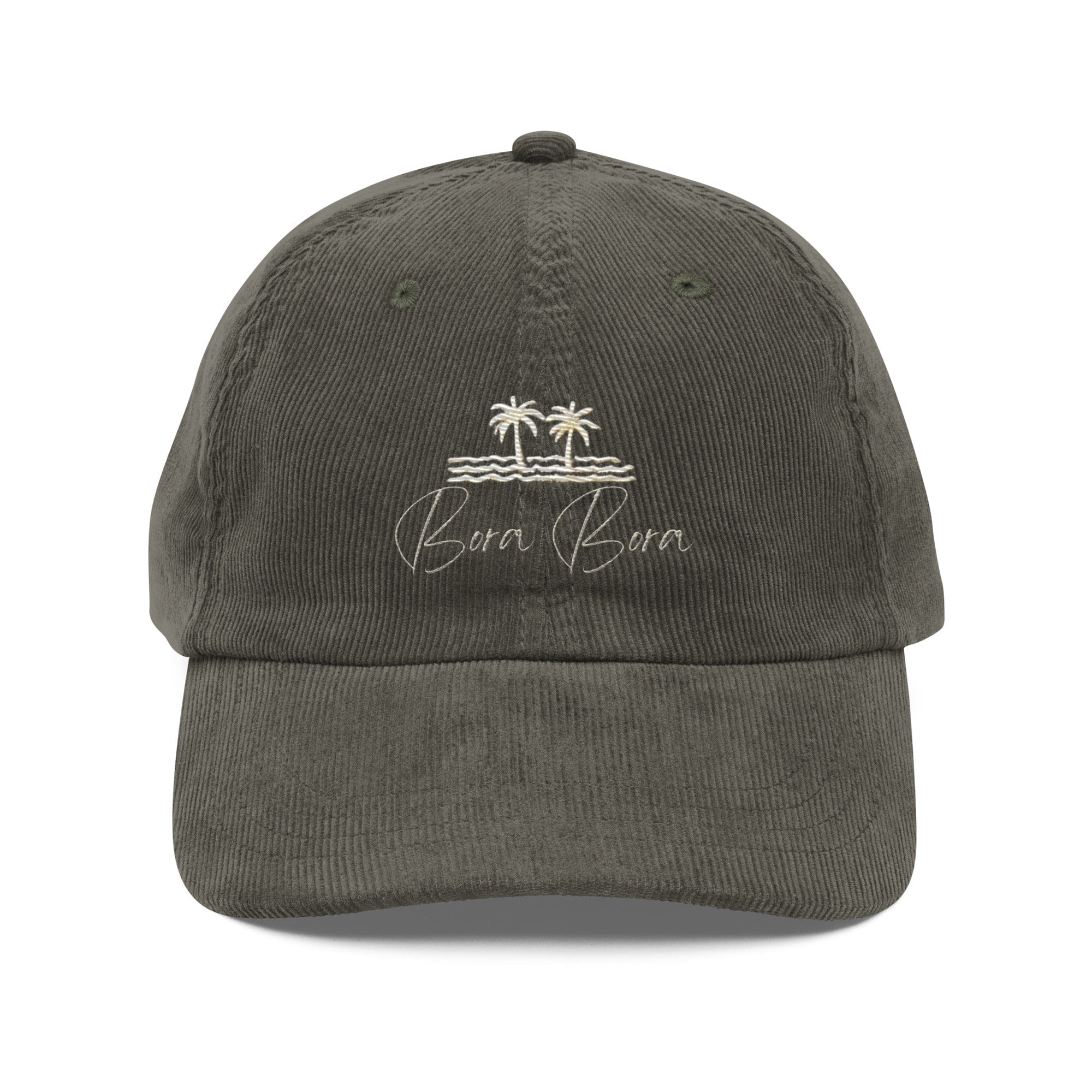 Embroidered Bora Bora Vintage Corduroy Cap – Classic Island Style & Comfort - Triniskies