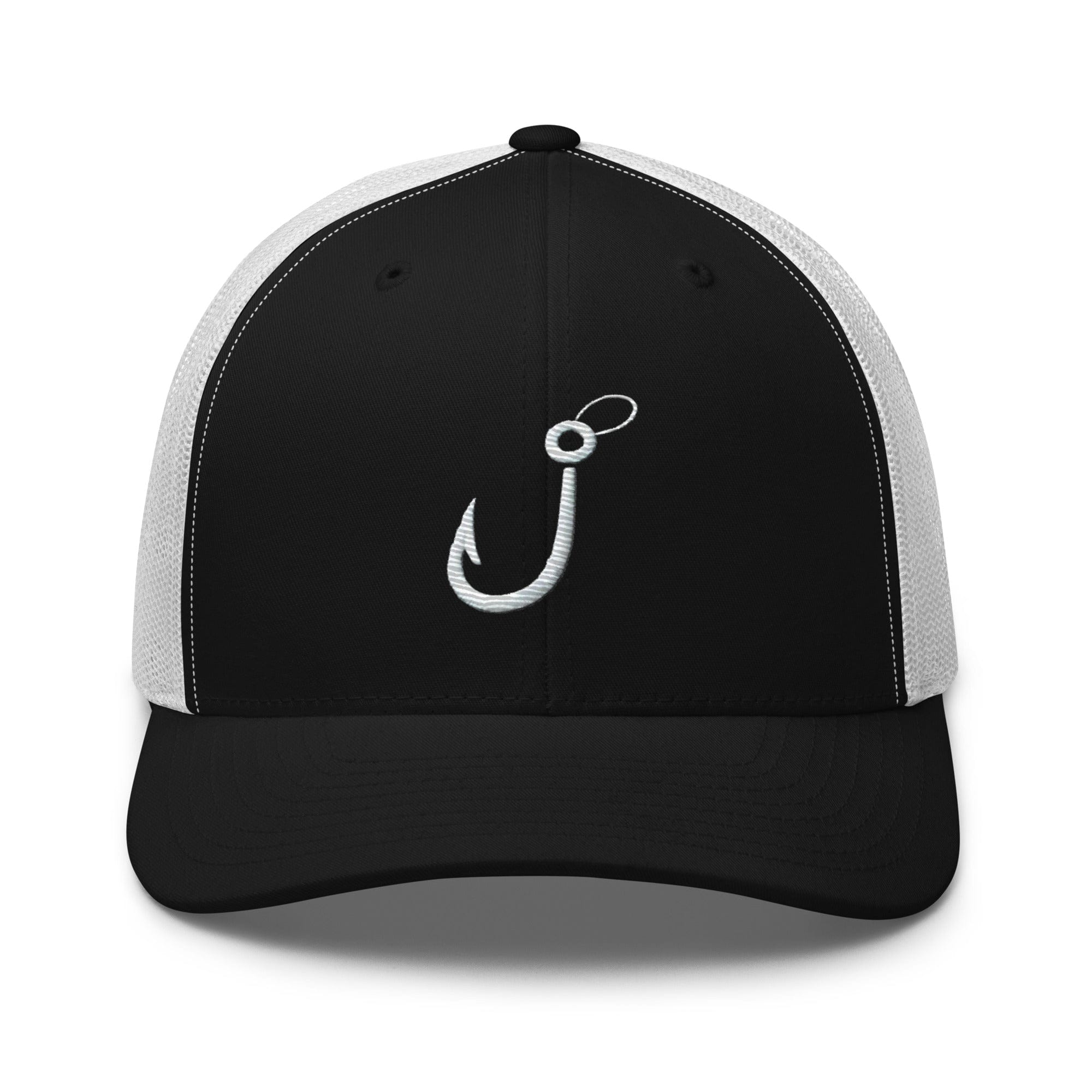 Embroidered Fishing Hook Grab Your Gear and Cast Away Trucker Cap Fishing Hat Fishing Gift - Triniskies