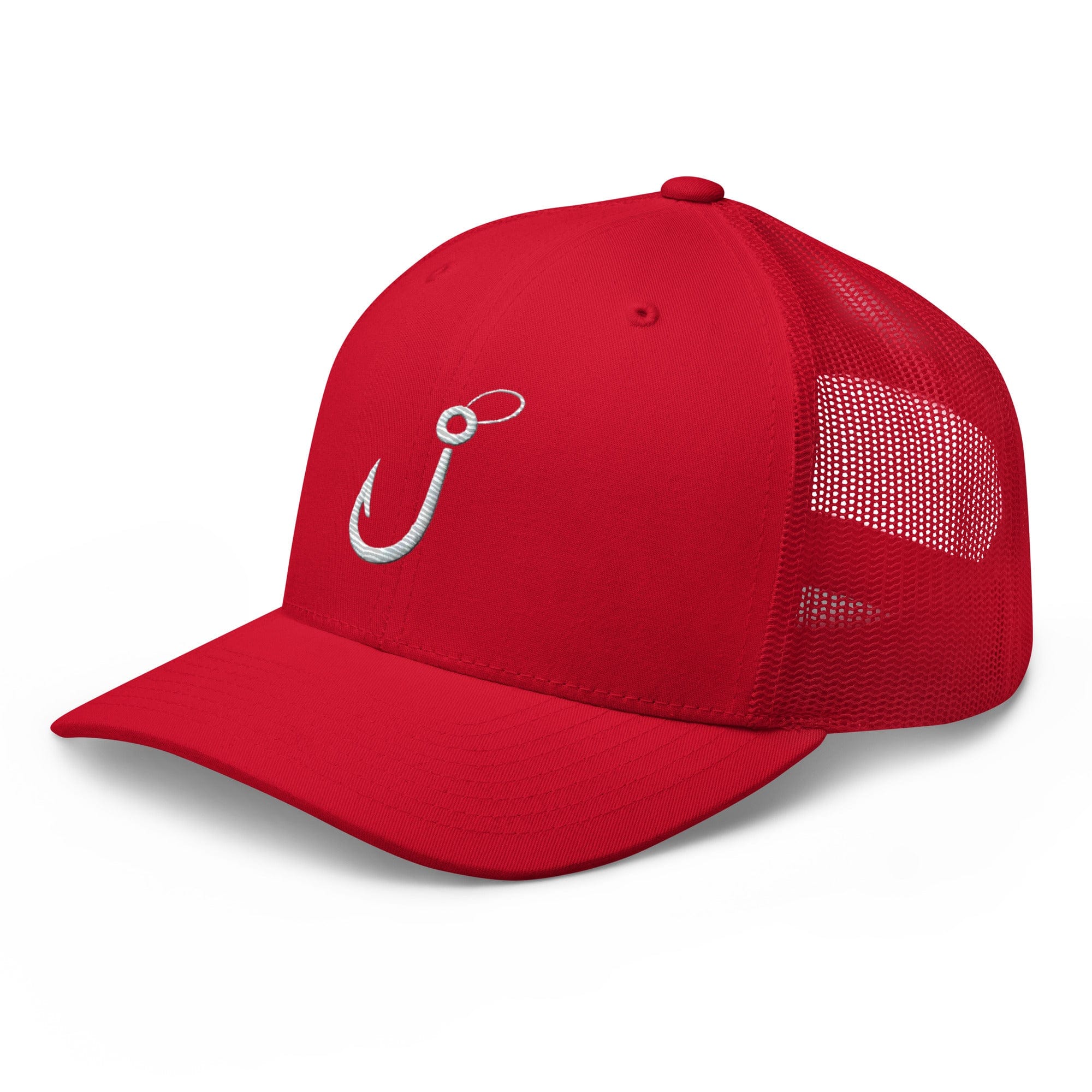 Embroidered Fishing Hook Grab Your Gear and Cast Away Trucker Cap Fishing Hat Fishing Gift - Triniskies