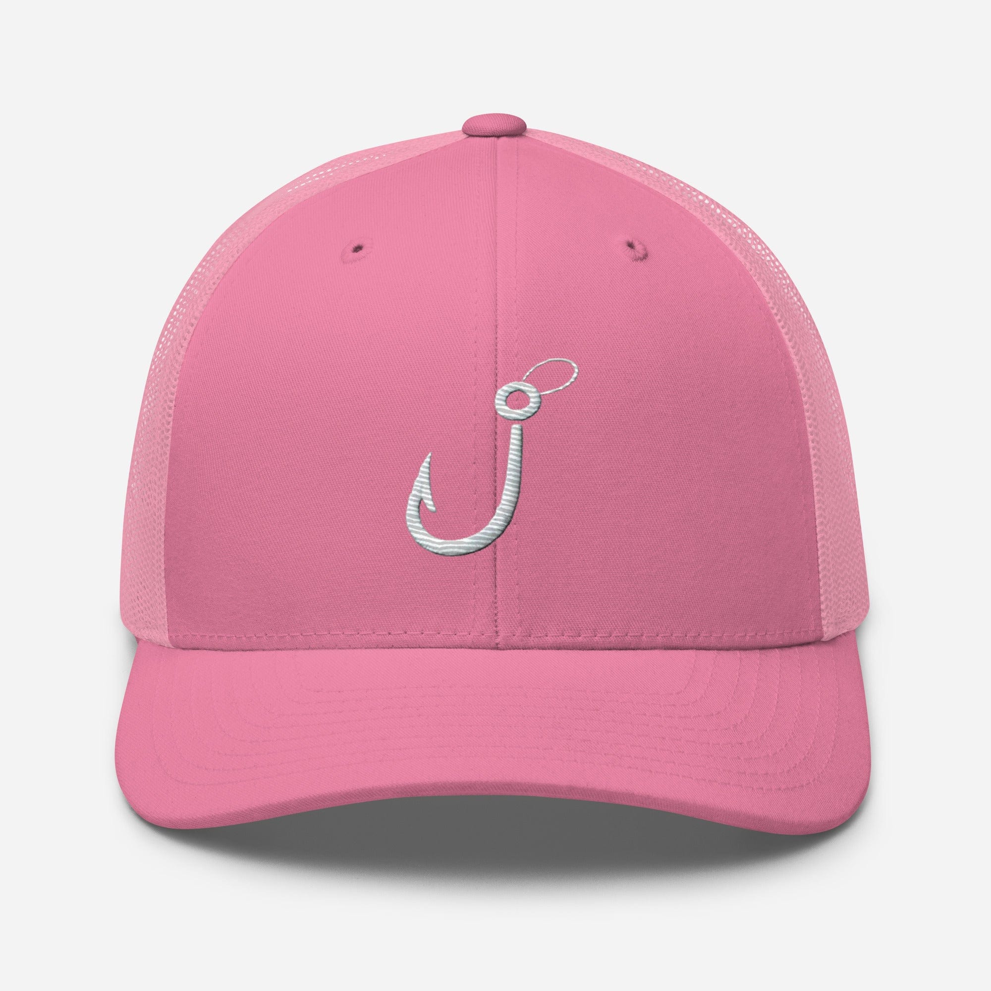 Embroidered Fishing Hook Grab Your Gear and Cast Away Trucker Cap Fishing Hat Fishing Gift - Triniskies