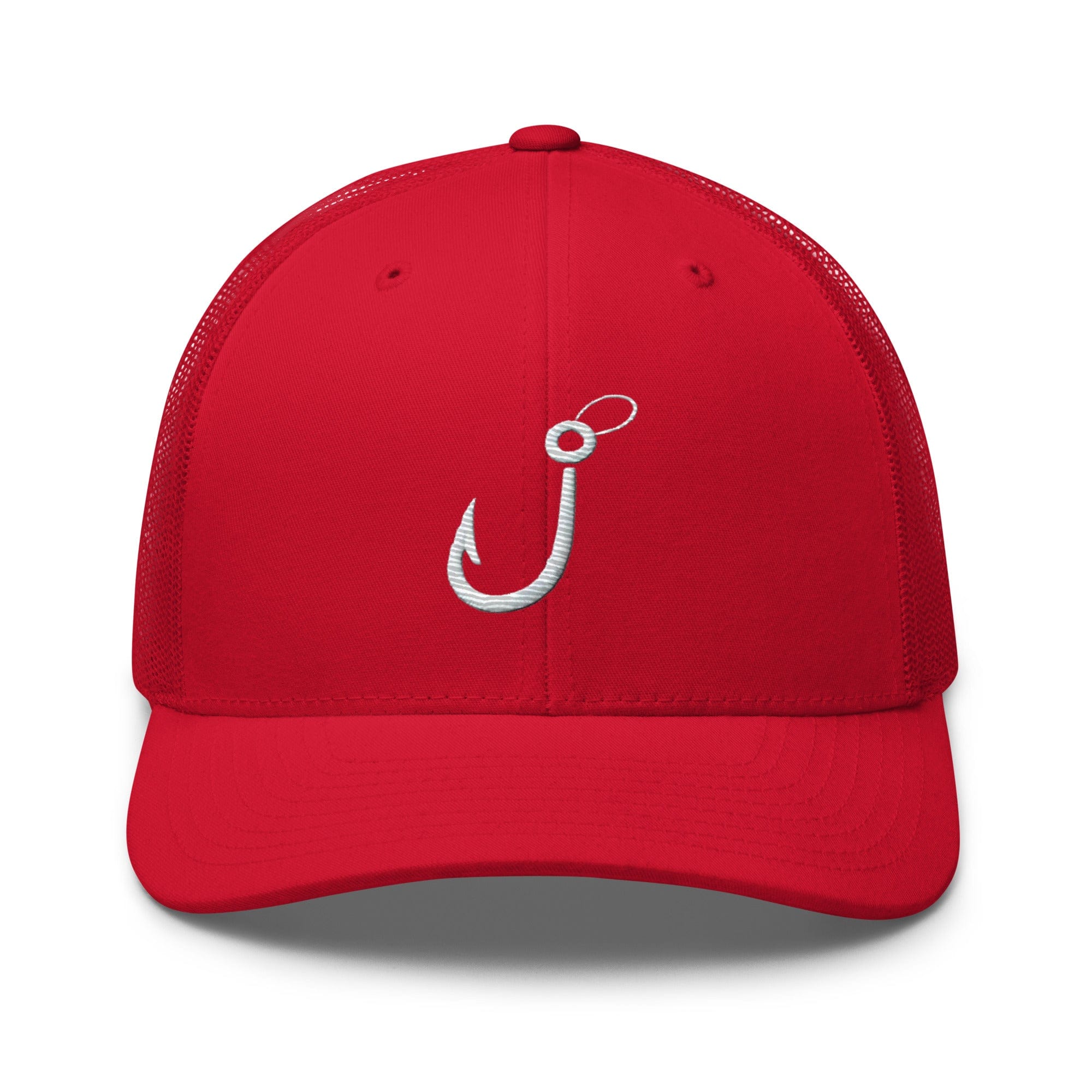 Embroidered Fishing Hook Grab Your Gear and Cast Away Trucker Cap Fishing Hat Fishing Gift - Triniskies