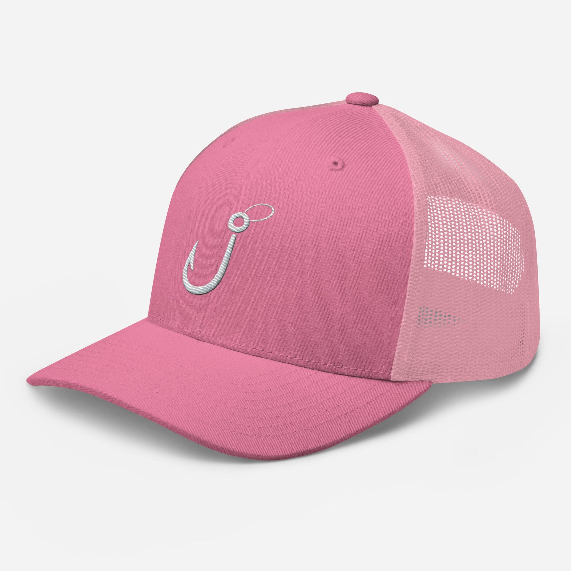 Embroidered Fishing Hook Grab Your Gear and Cast Away Trucker Cap Fishing Hat Fishing Gift - Triniskies