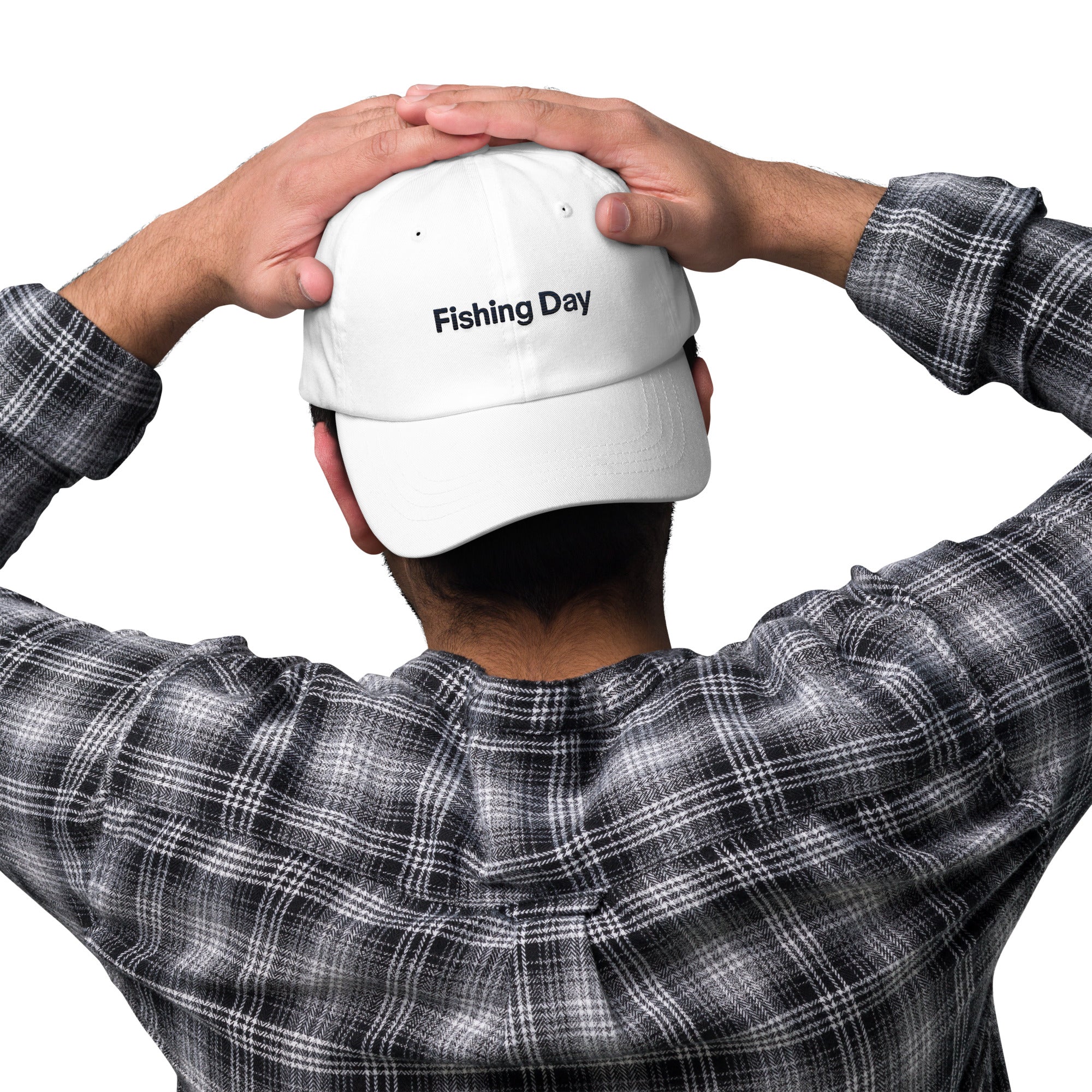 Fishing Day Dad Hat – Vintage Embroidered Fishing Cap | Trini Skies Supply Co. Angler - Triniskies