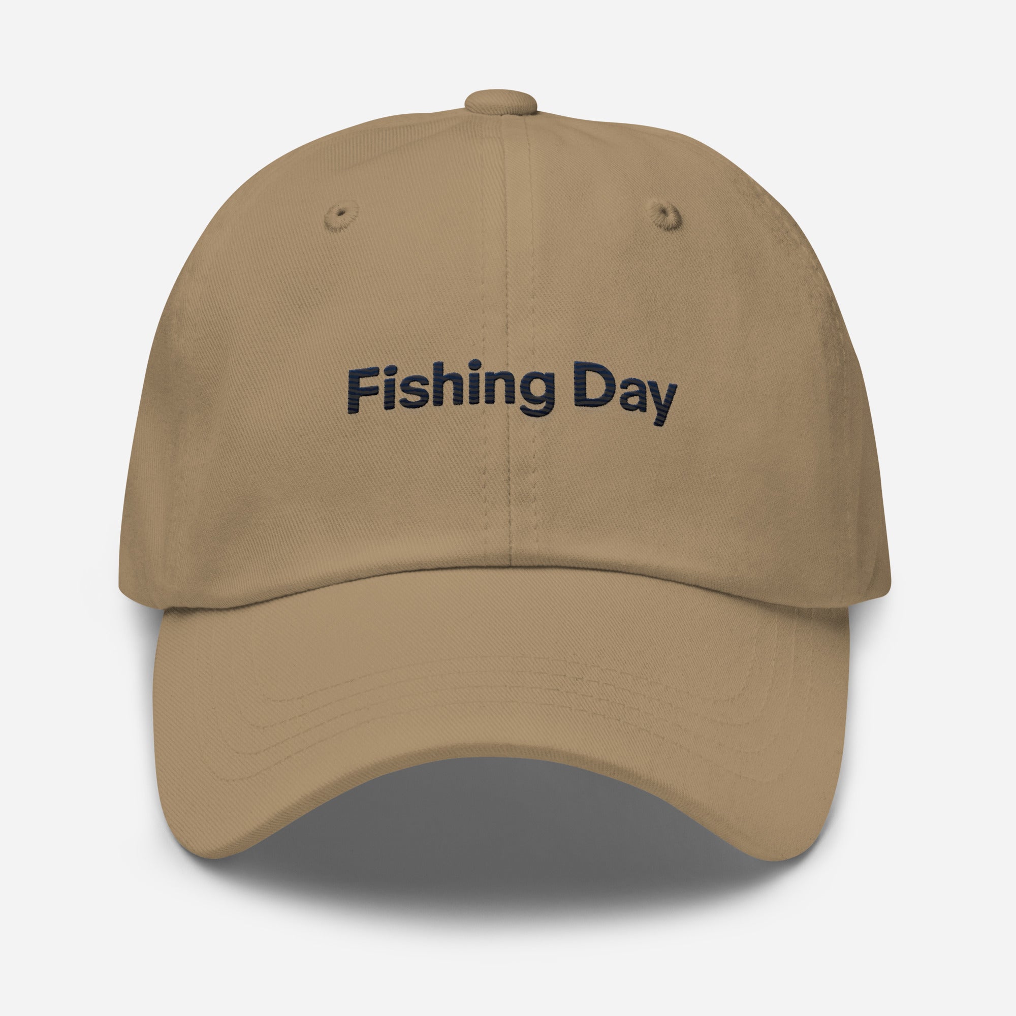 Fishing Day Dad Hat – Vintage Embroidered Fishing Cap | Trini Skies Supply Co. Angler - Triniskies