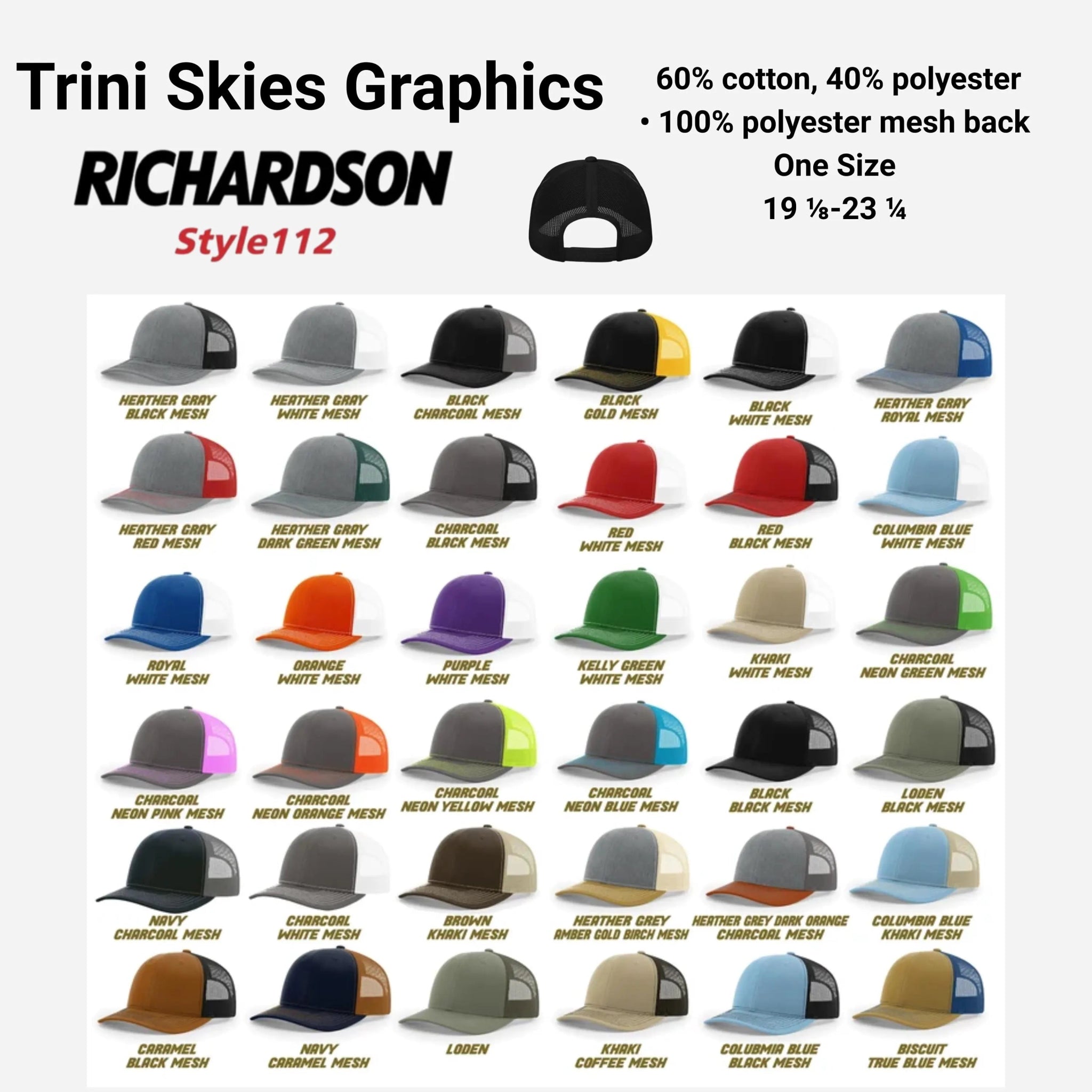 Fishing Day Richardson 112 Trucker Hat – Outdoor Heritage Cap – Rugged Mesh Back Hat – Timeless Americana Dockside Hat – Trini Skies Supply Co. - Triniskies