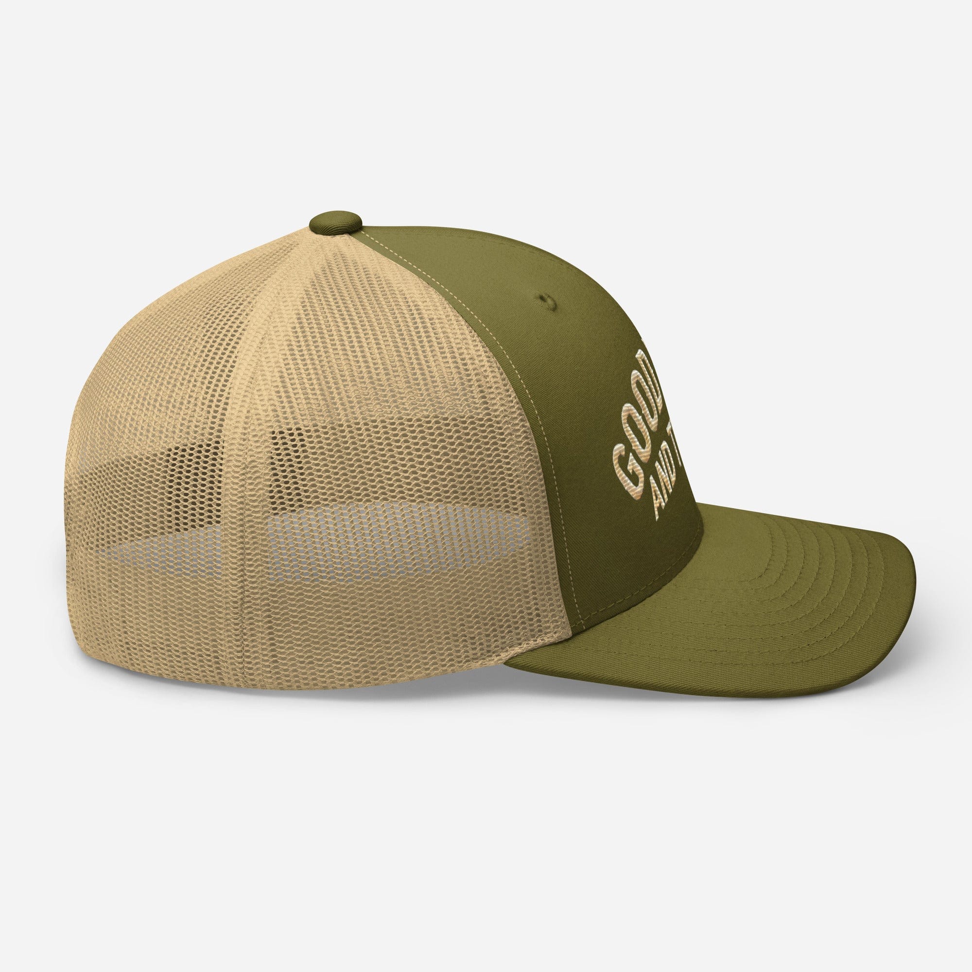 Good Vibes and Tequila Embroidered Trucker Cap: Classic Mesh Back, Adjustable Fit Great Gift - Triniskies