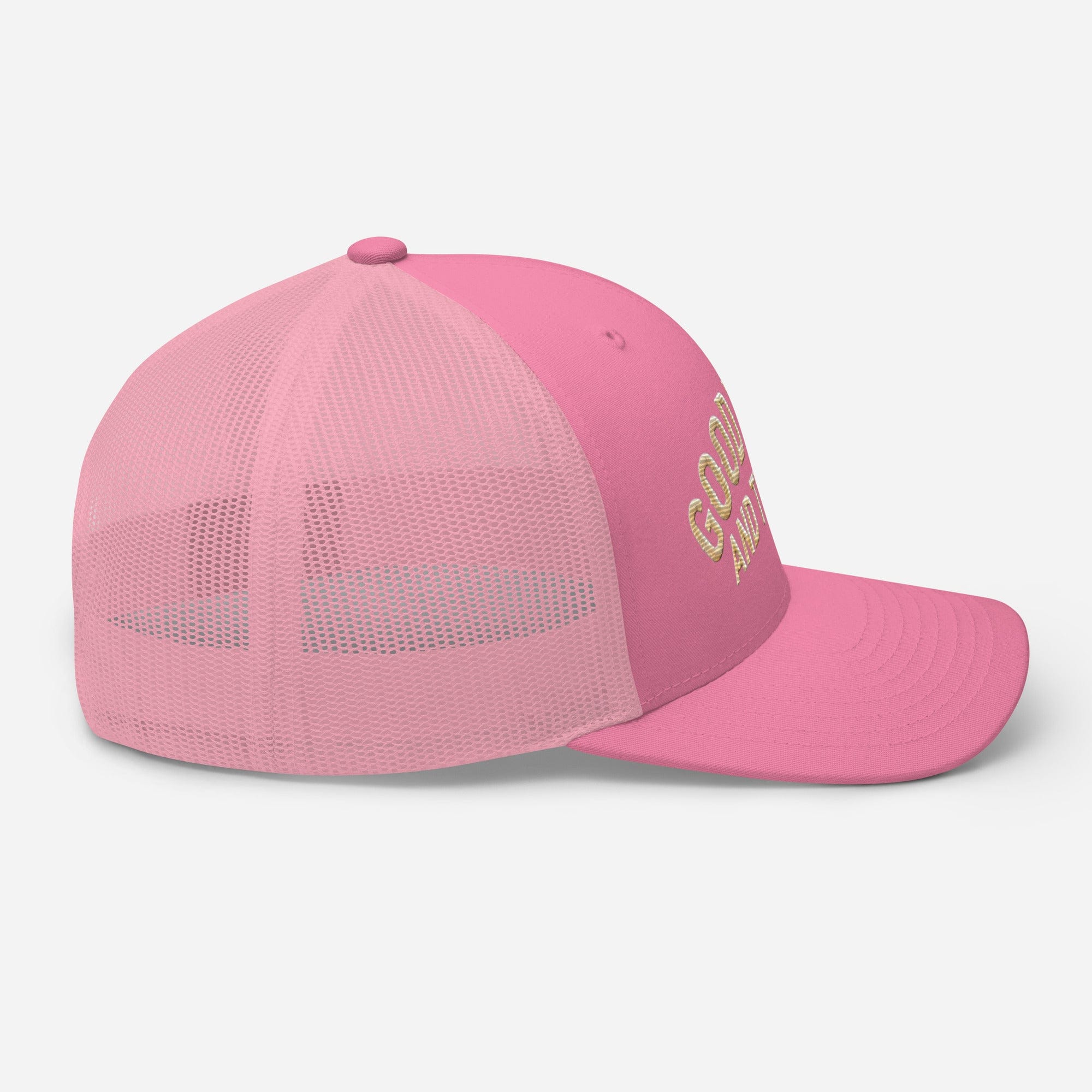 Good Vibes and Tequila Embroidered Trucker Cap: Classic Mesh Back, Adjustable Fit Great Gift - Triniskies