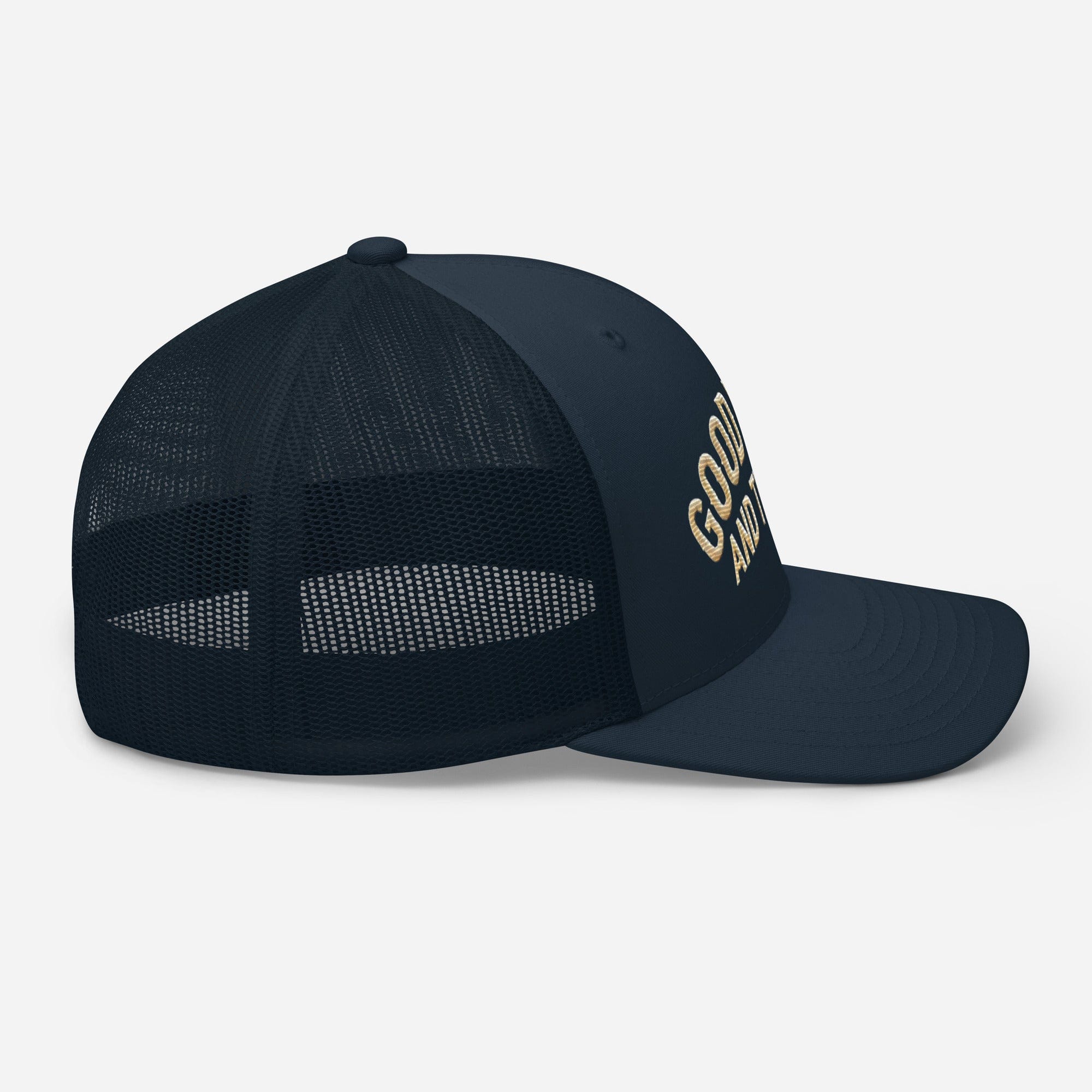 Good Vibes and Tequila Embroidered Trucker Cap: Classic Mesh Back, Adjustable Fit Great Gift - Triniskies
