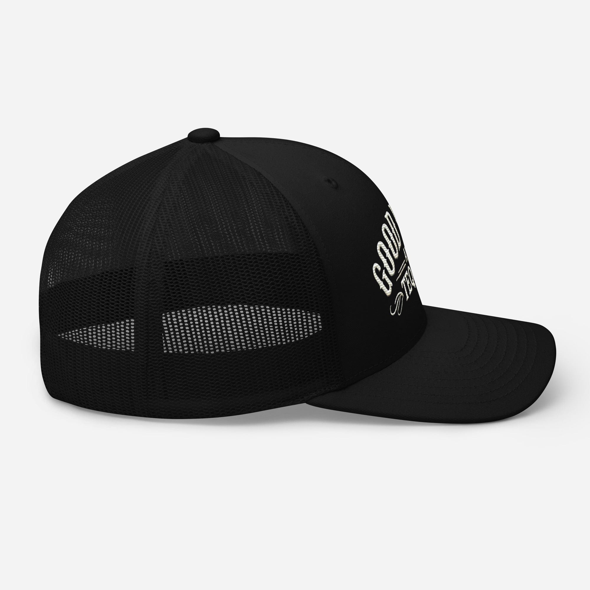 Good Vibes and Tequila Embroidered Trucker Cap: Classic Mesh Back, Adjustable Fit Party Hat Great Gift Idea - Triniskies