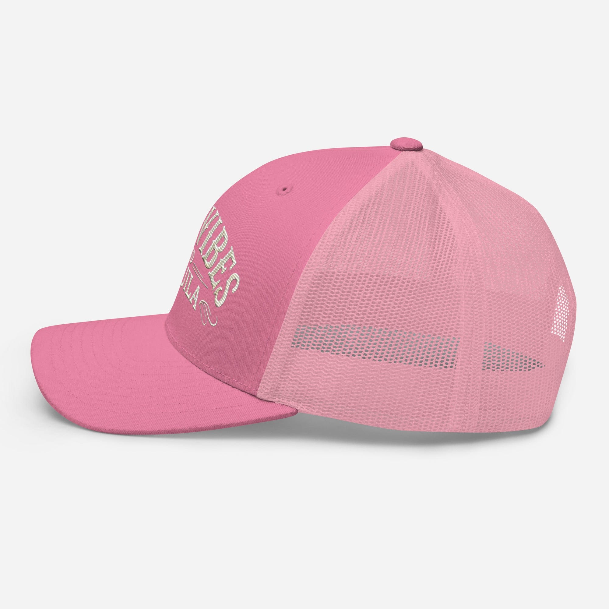 Good Vibes and Tequila Embroidered Trucker Cap: Classic Mesh Back, Adjustable Fit Party Hat Great Gift Idea - Triniskies